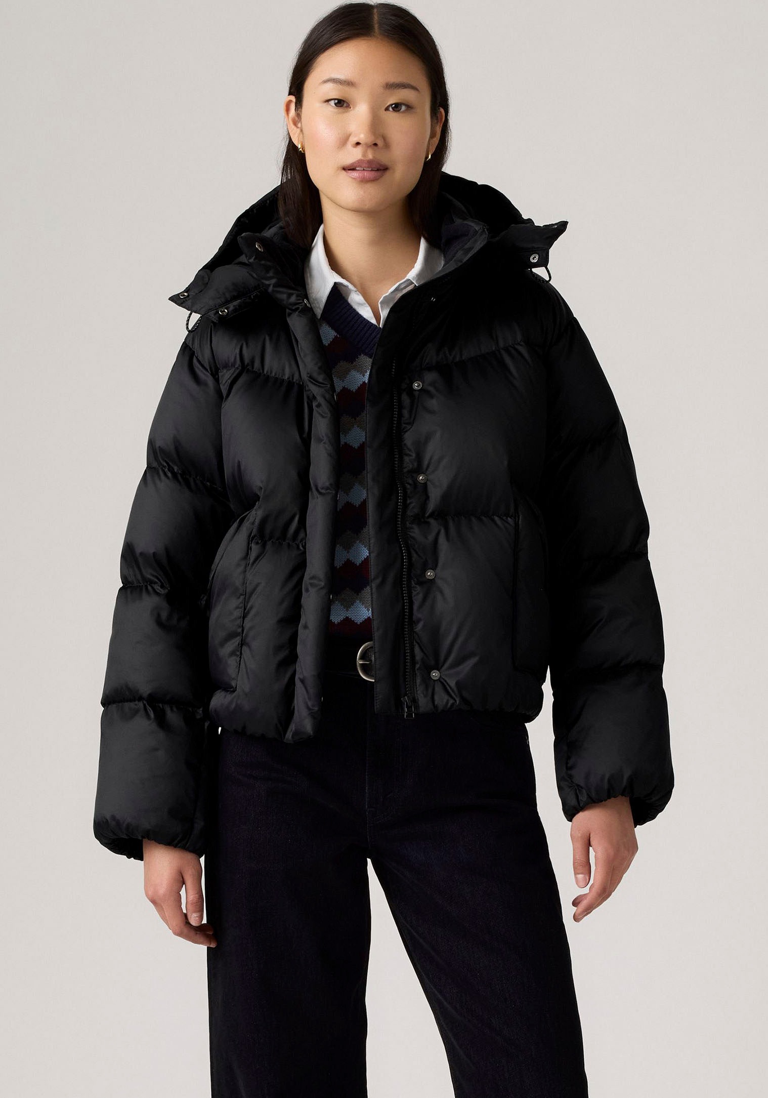 Levi's® Steppjacke mit Kapuze mit abnehmbarer Kapuze