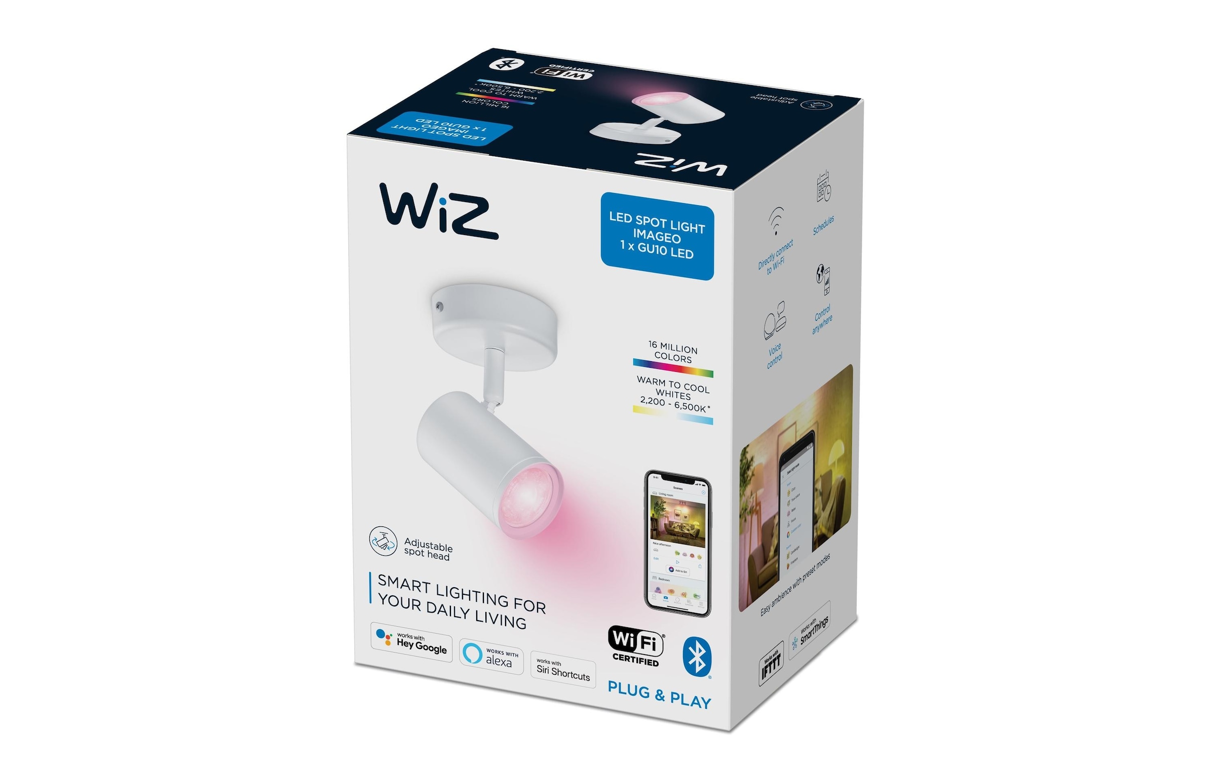 Deckenleuchte »WiZ 1x5W W 2200-6500K«, 1 flammig