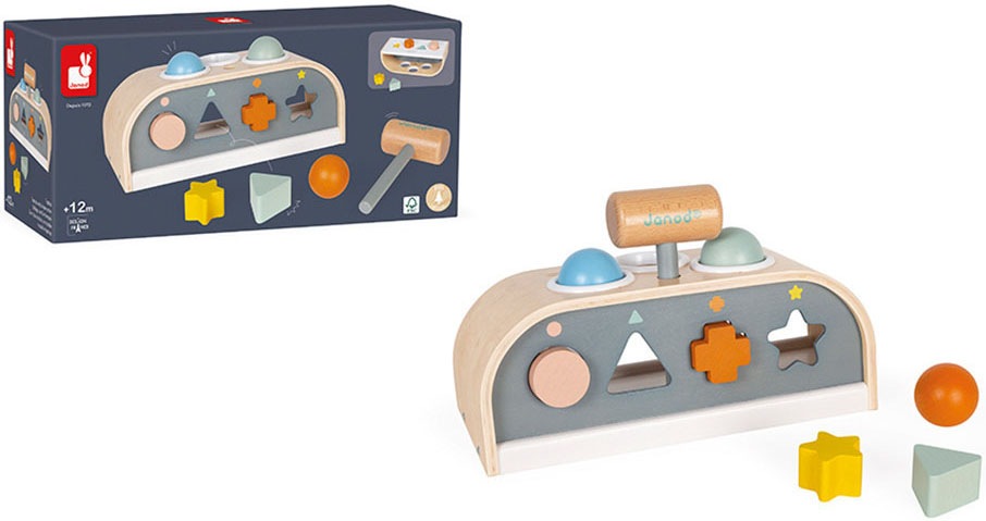 Janod Lernspielzeug »Sweet Cocoon -Schlag- & Sortierspiel TapTap«