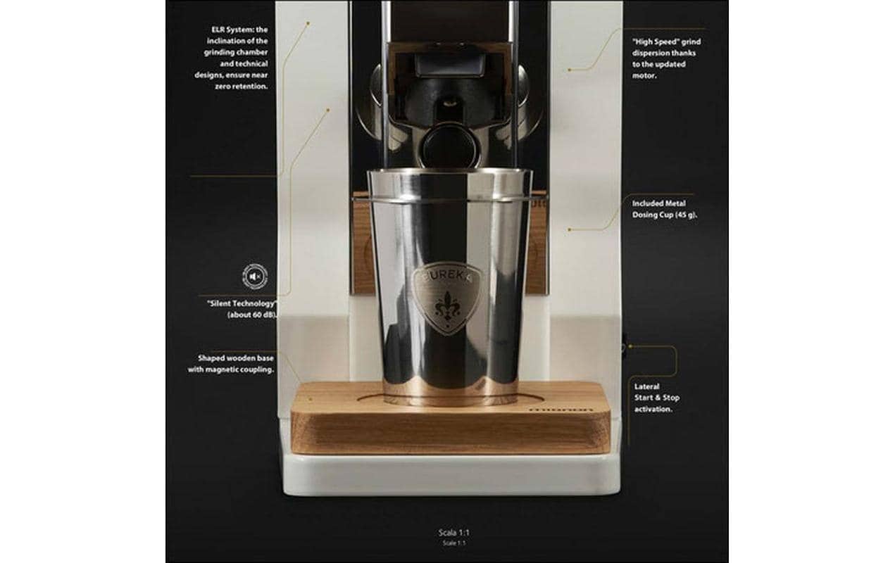 Eureka! Kaffeemühle »Mignon Oro Single Dose«, 320 W, Scheibenmahlwerk, 45 g Bohnenbehälter