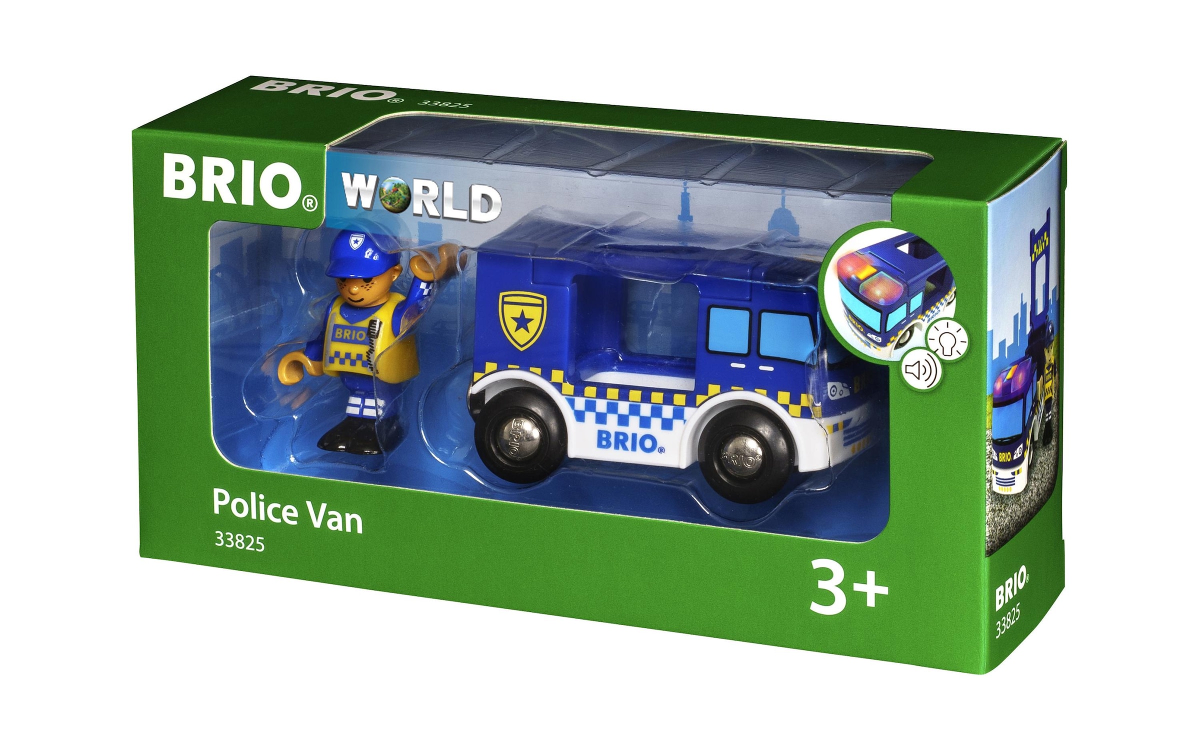 BRIO® Spielzeug-Auto »Polizeiwagen Light & Sound«