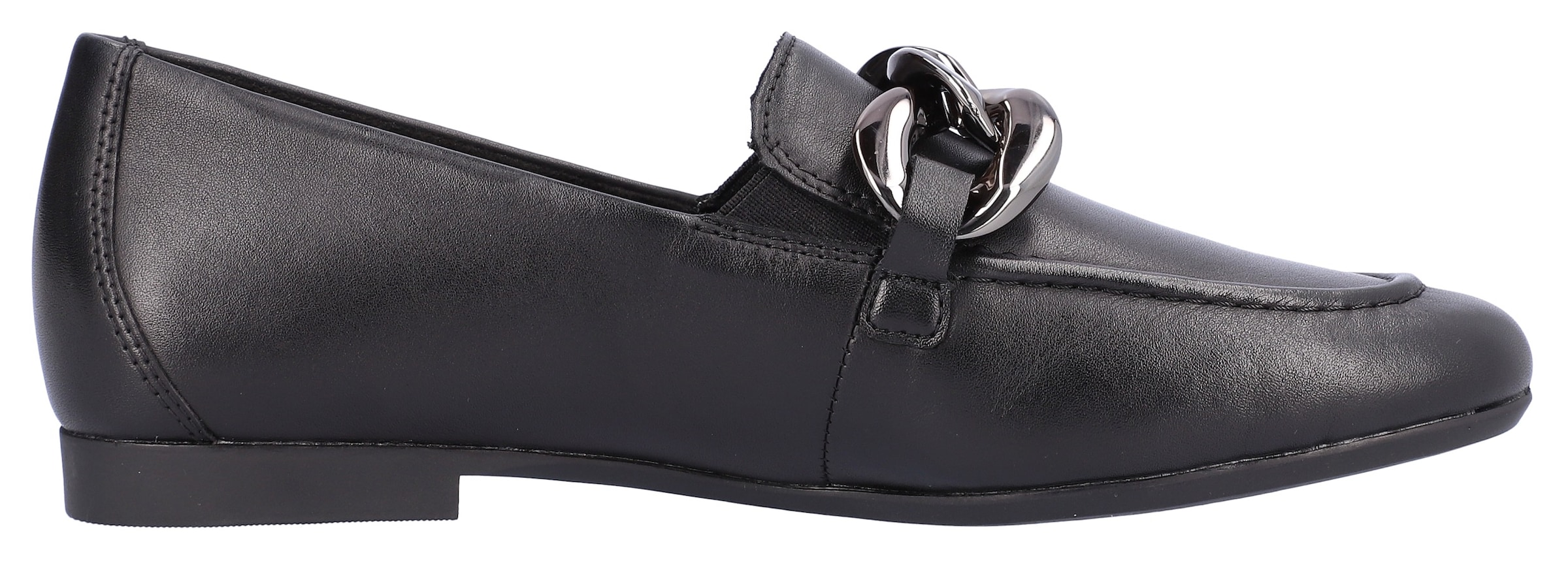 Remonte Loafer, Slipper, Businness Schuh mit auffälliger Zierkette