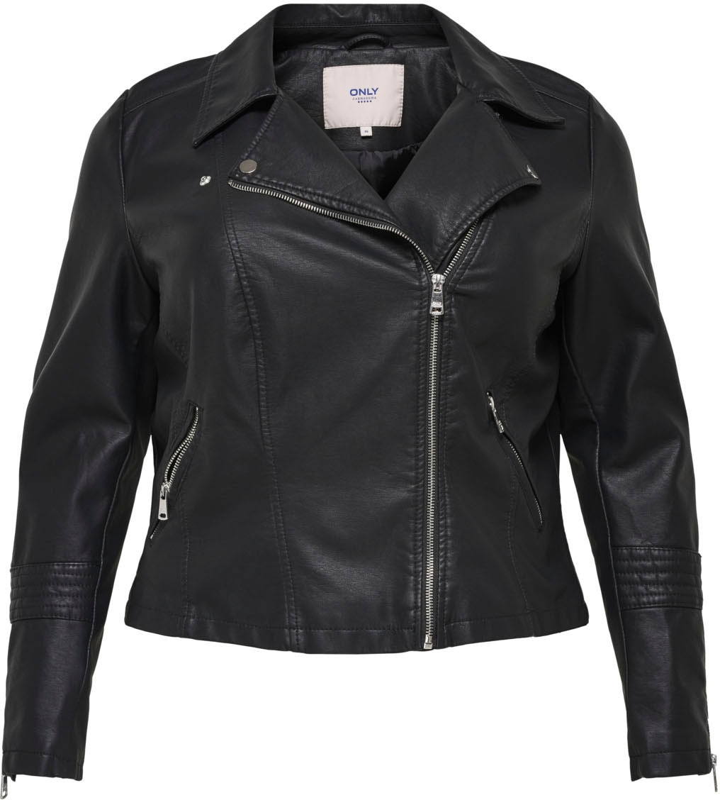 Jelmoli-Versand »CAREMMY online LEATHER BIKER« ONLY bei CARMAKOMA kaufen FAUX Lederimitatjacke Schweiz