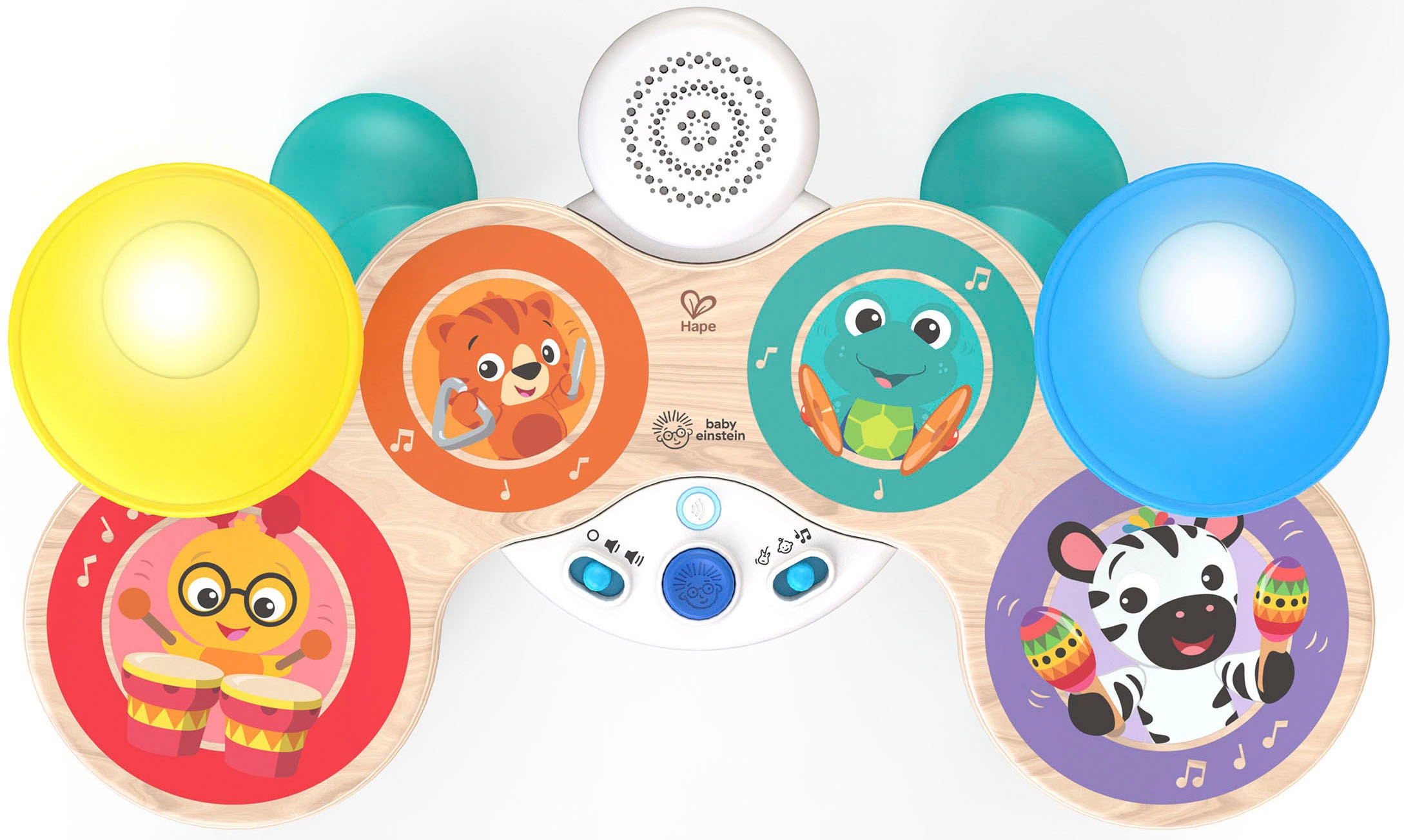 Hape Spielzeug-Musikinstrument »Baby Einstein, Together in Tune Drums™«, Connected Magic Touch™