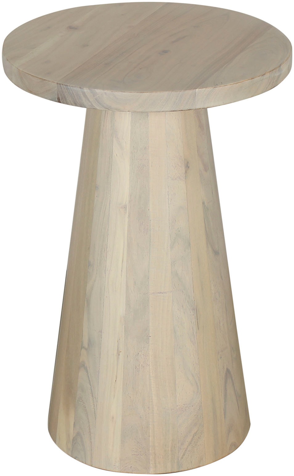 byLIVING Beistelltisch "Cone" aus Massivholz in schwarz oder white wash, verschiedenen Größen