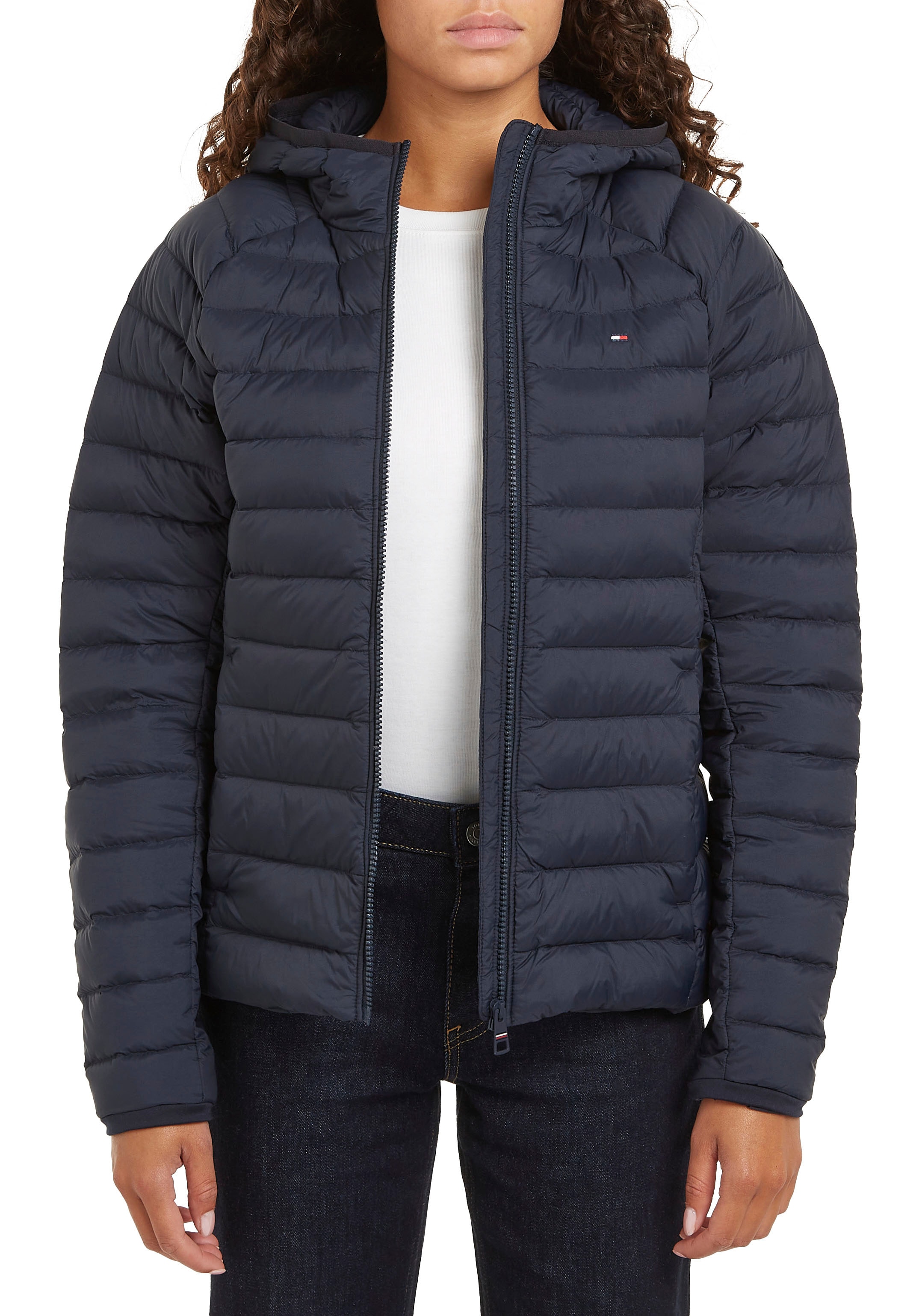 Tommy Hilfiger Steppjacke »SPORTY LW DOWN JACKET«, mit Kapuze, mit leichter Wattierung