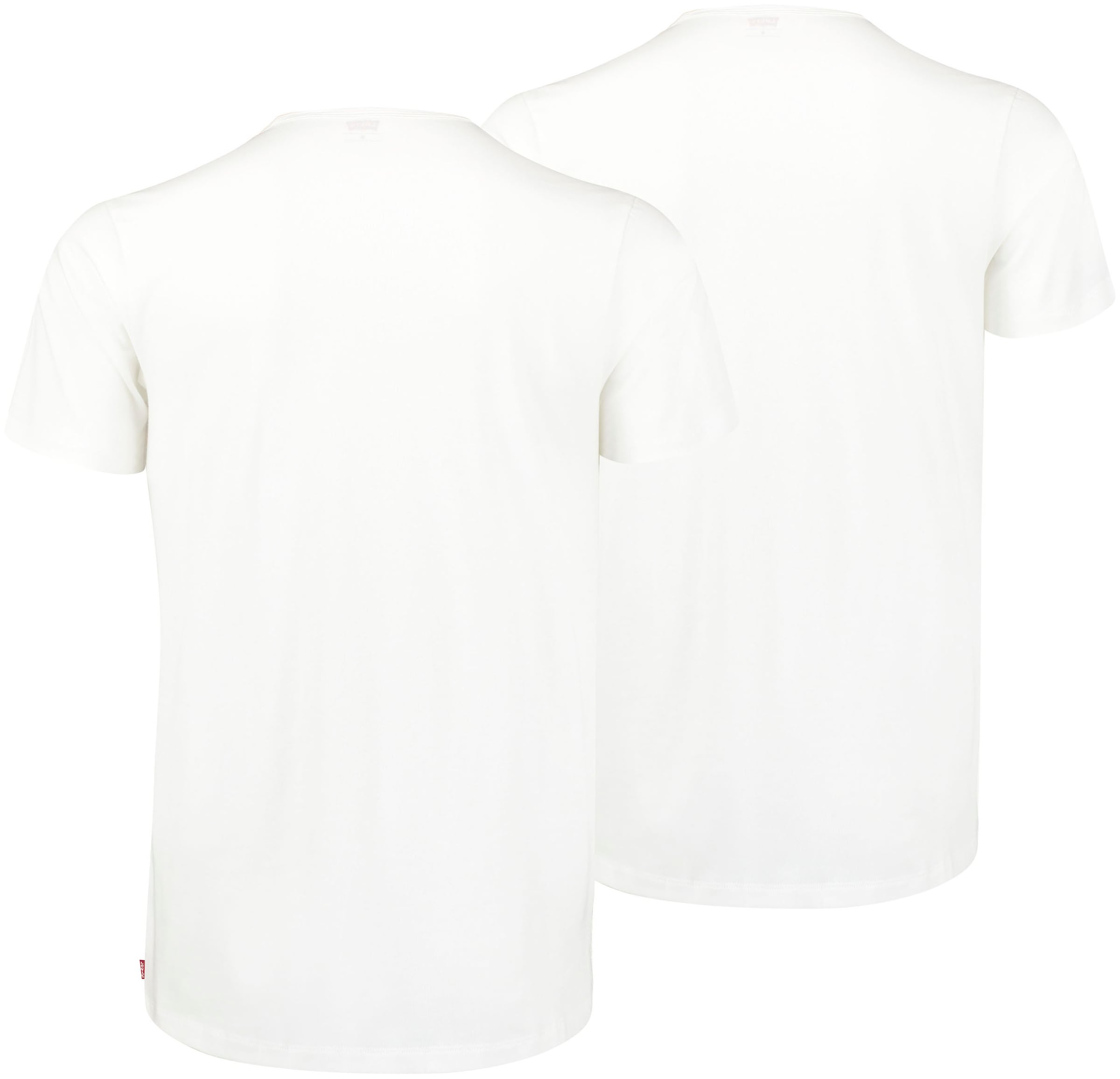 Levi's® T-Shirt, (Packung, 2er-Pack), mit breitem Logobund