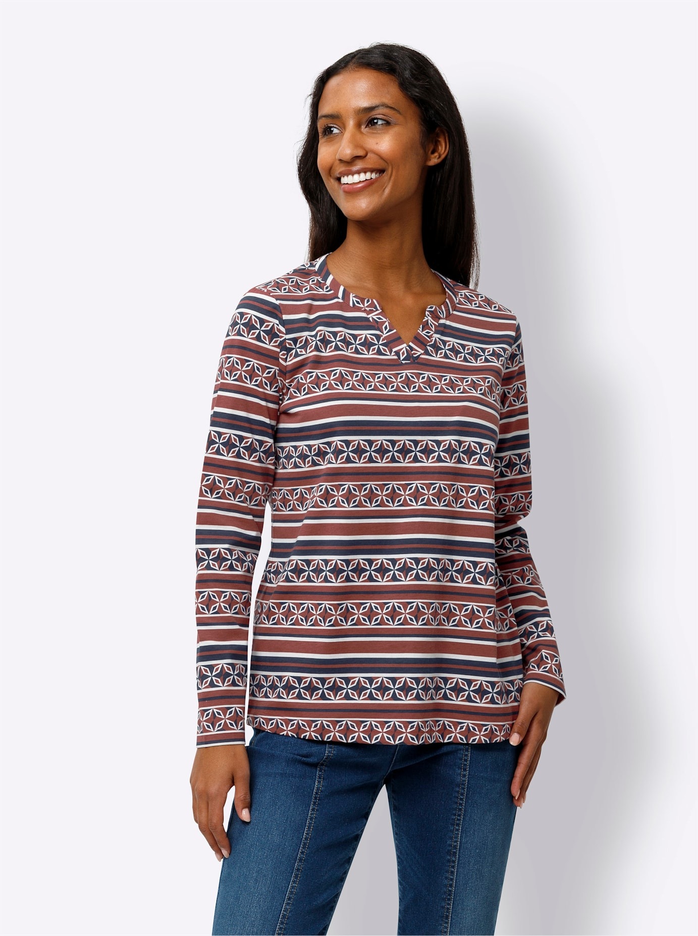 heine Langarmshirt »Druck-Shirt« 1 Stk.
