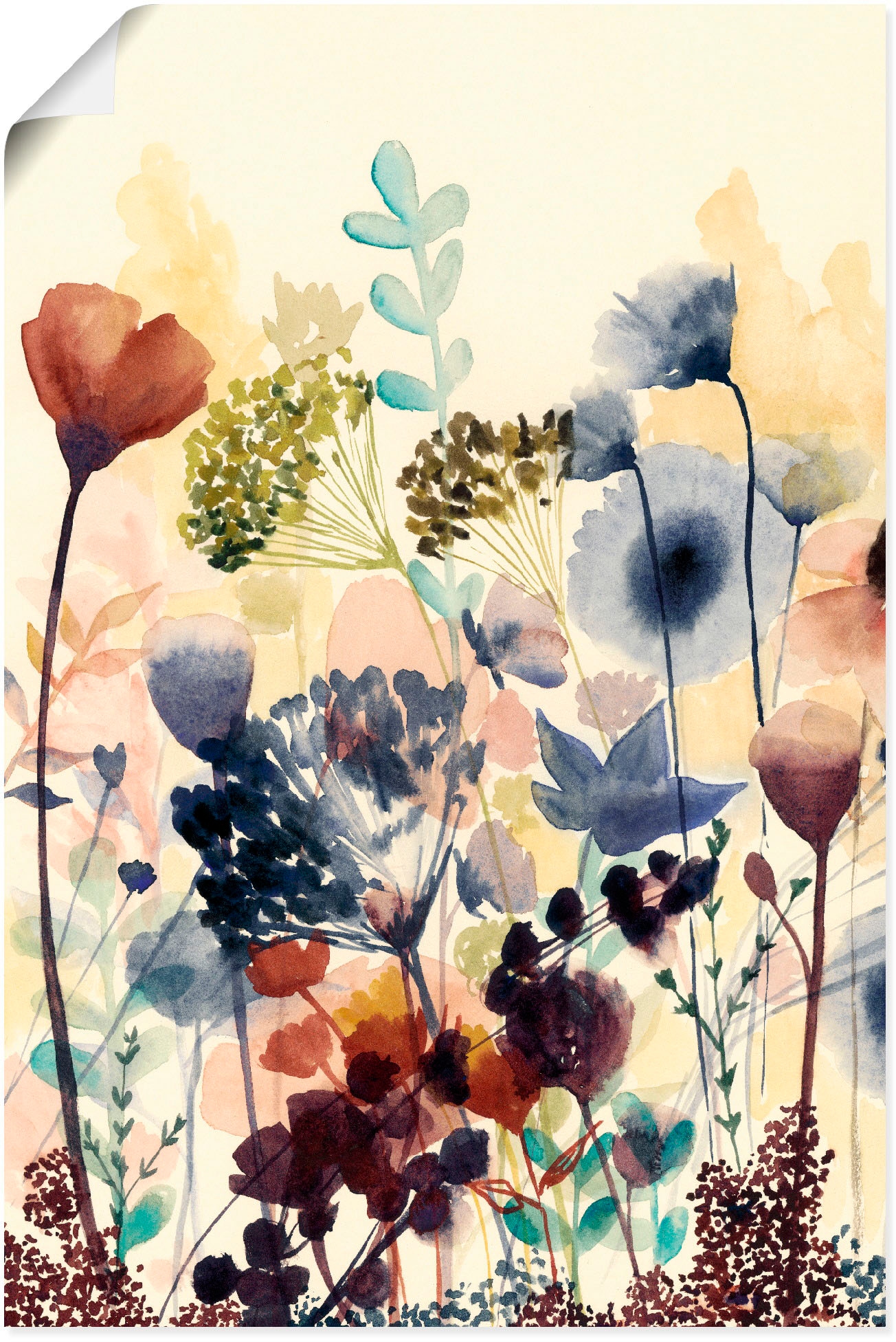 Artland Wandbild »Sonnengetrocknete Blüten I«, Blumenwiese, (1 St.), als  Alubild, Leinwandbild, Wandaufkleber oder Poster in versch. Grössen online  bestellen | Jelmoli-Versand