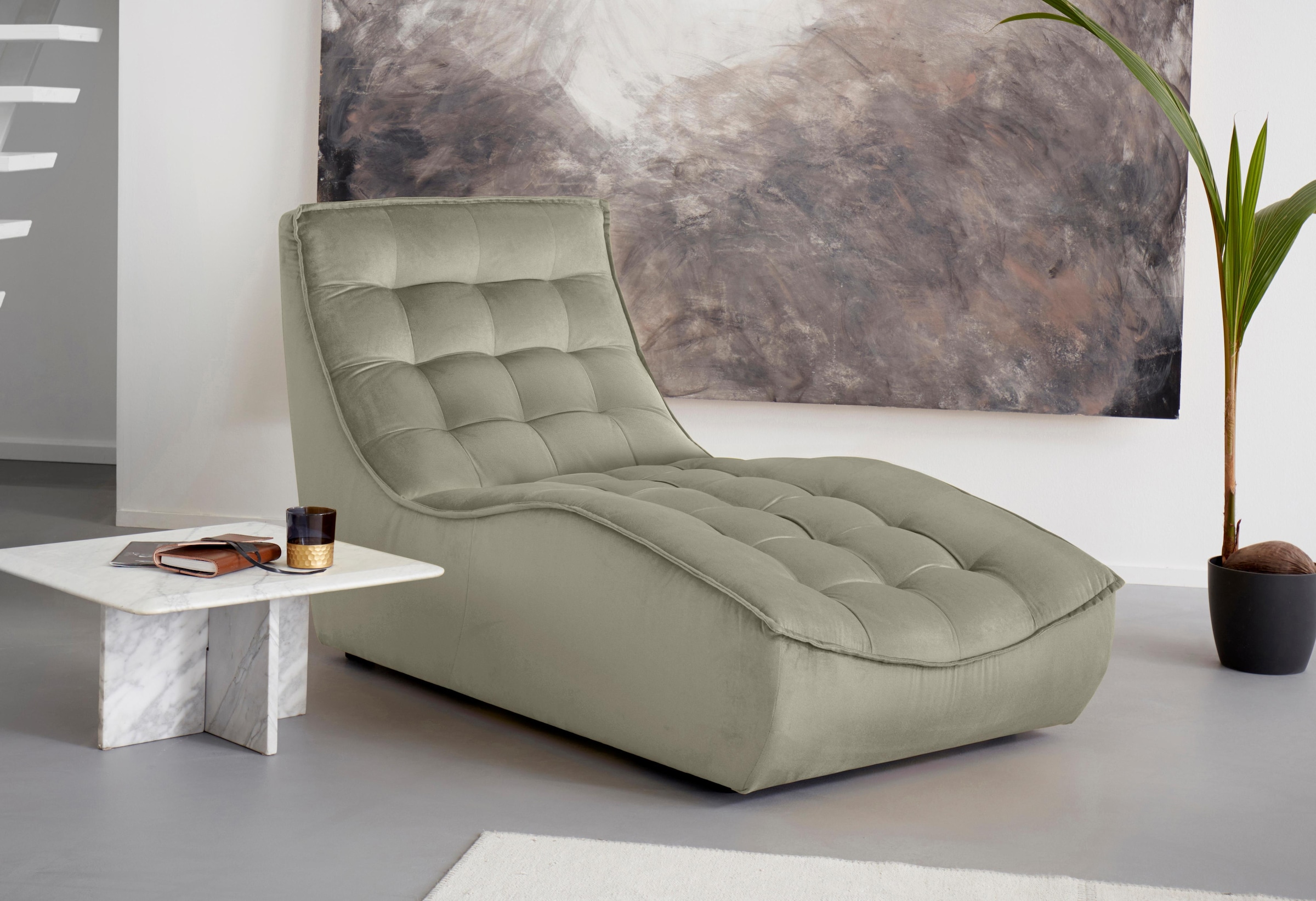 CALIA ITALIA Chaiselongue »Banjo, Designsofa, erstklassiger Sitzkomfort, als Einzelelement«, oder als Modulsofa mit den passenden Erweiterungselementen stellbar