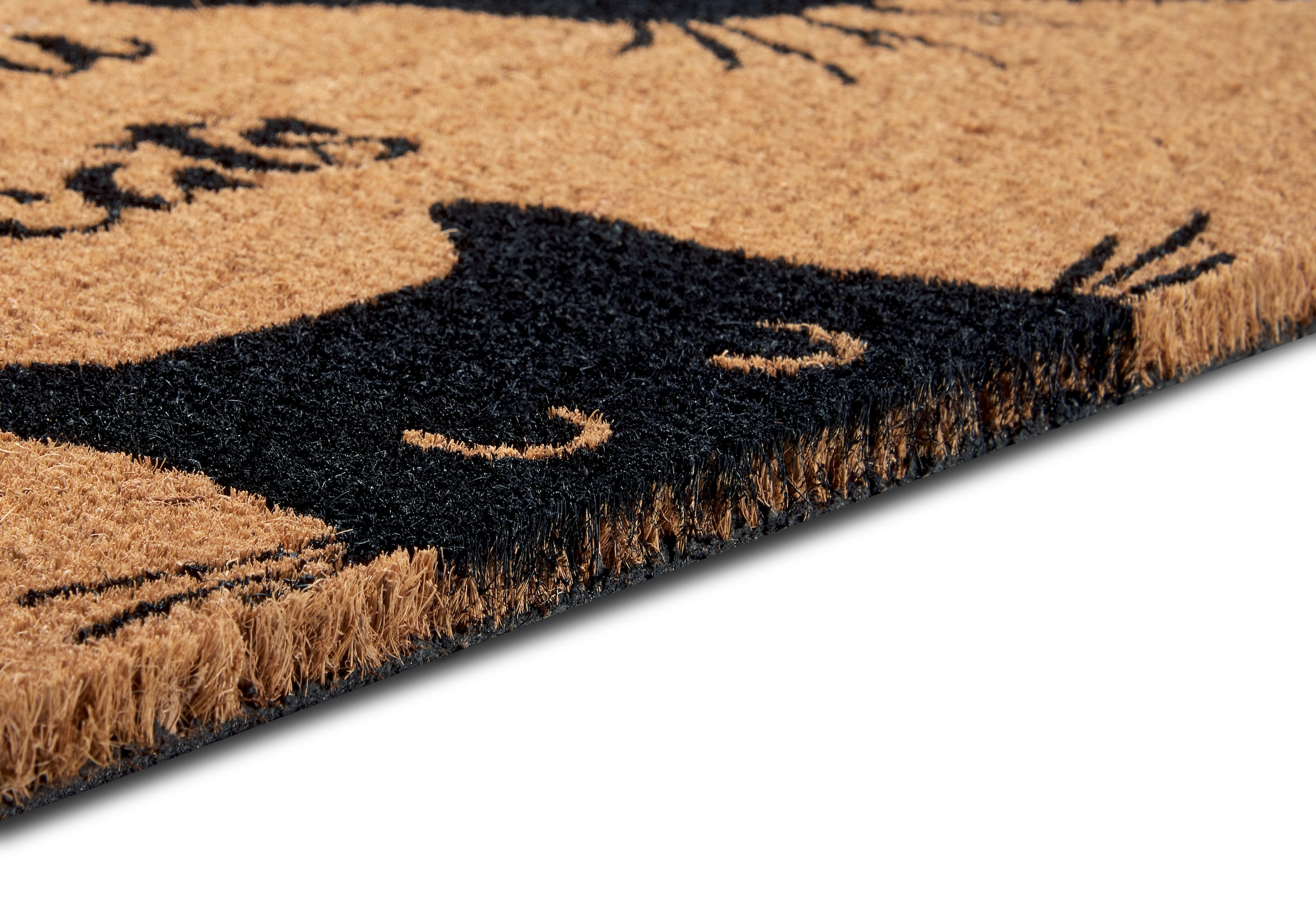 HANSE Home Fussmatte »Mix Mats Kokos Cat Fan, Türmatte«, rechteckig, 15 mm Höhe, Kokos, Schmutzfangmatte, Outdoor, Rutschfest, Innen, Kokosmatte, Flur