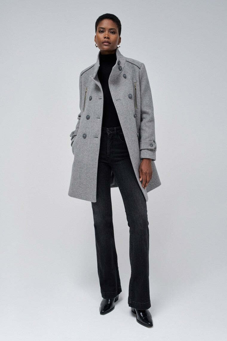 Salsa Wolljacke »Salsa Jeans Wollmantel Grace Long Woolen Coat«