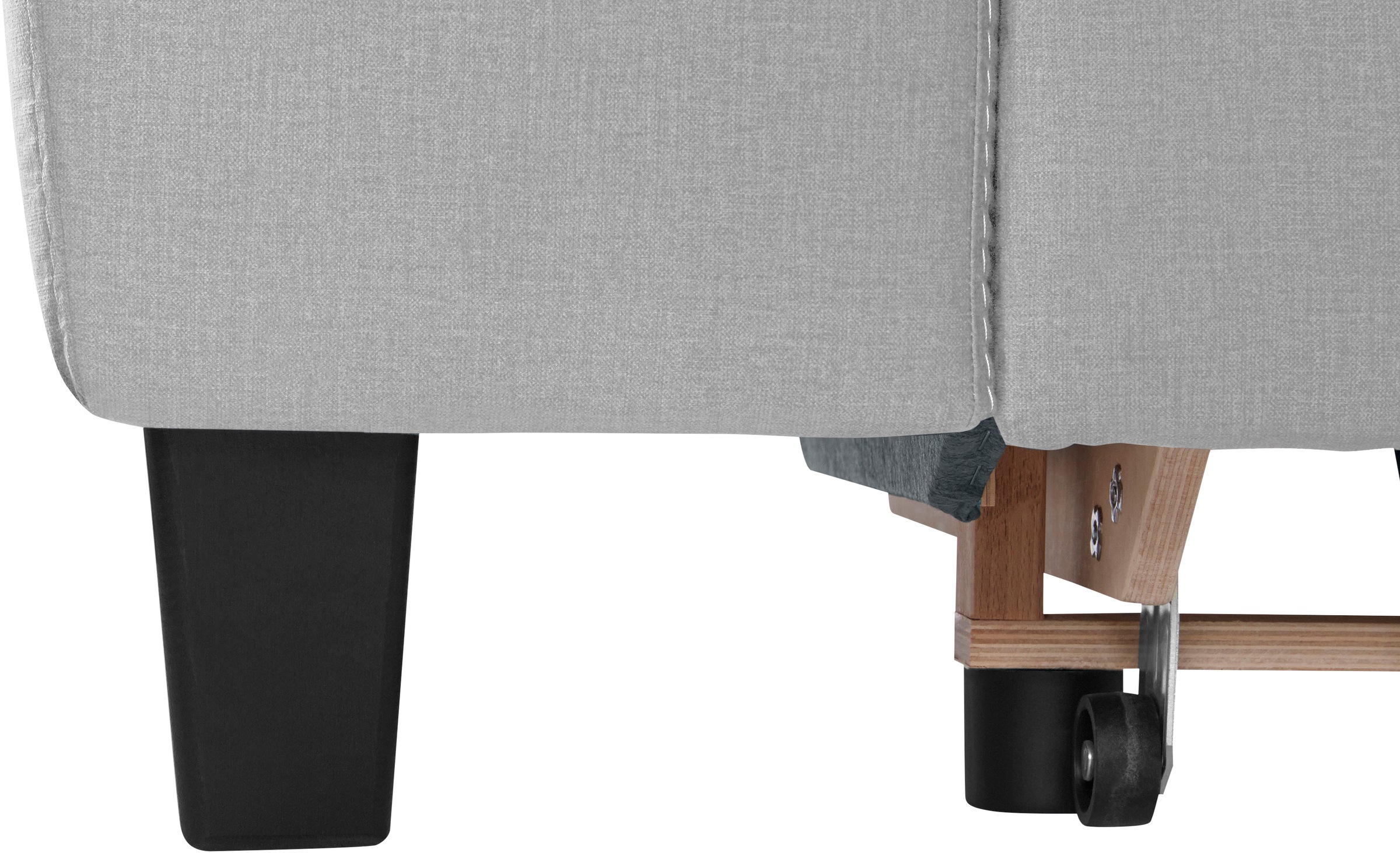 COTTA Ecksofa »Morven L-Form mit Kopfteilverstellung«, wahlweise mit Bettfunktion, Bettkasten & Wireless-Charger