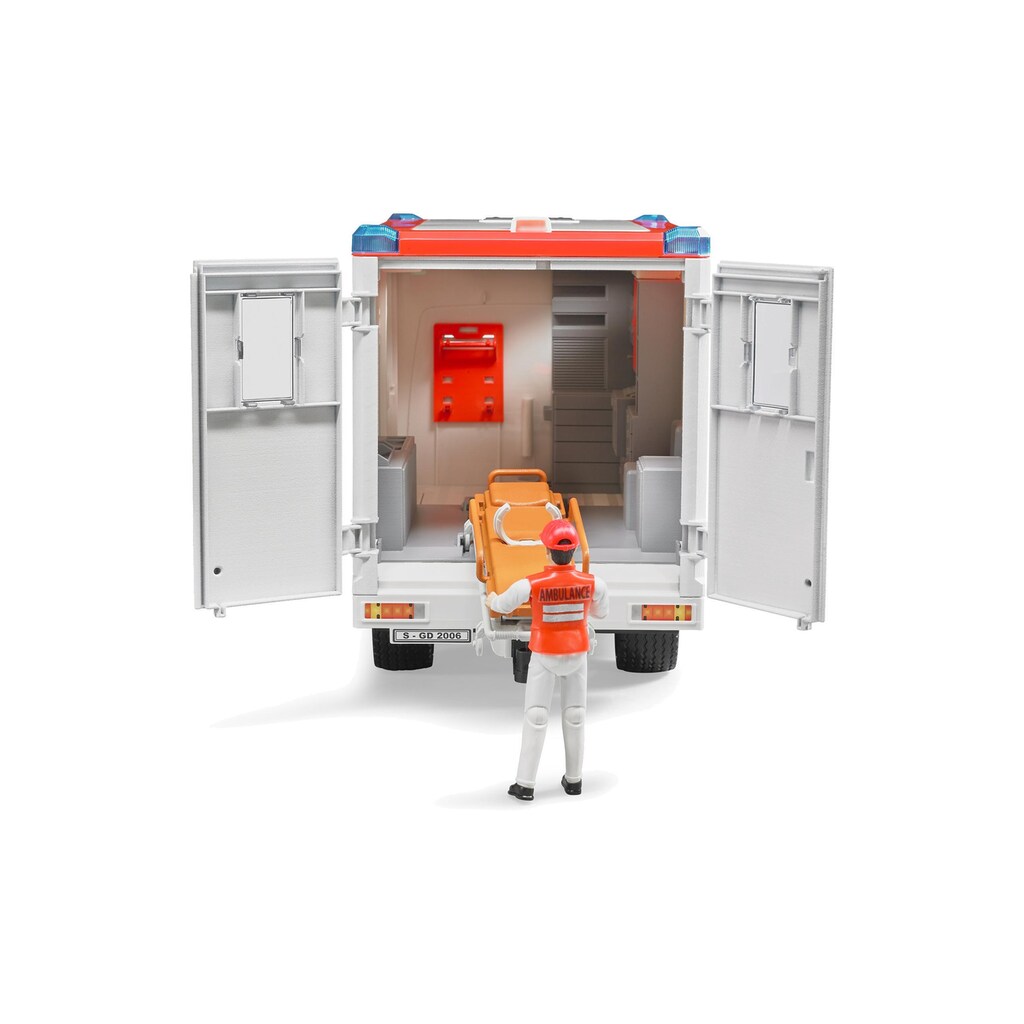 Bruder® Spielfahrzeug-Erweiterung »MB Sprinter Ambulanz mit Fahrer«, (Set)