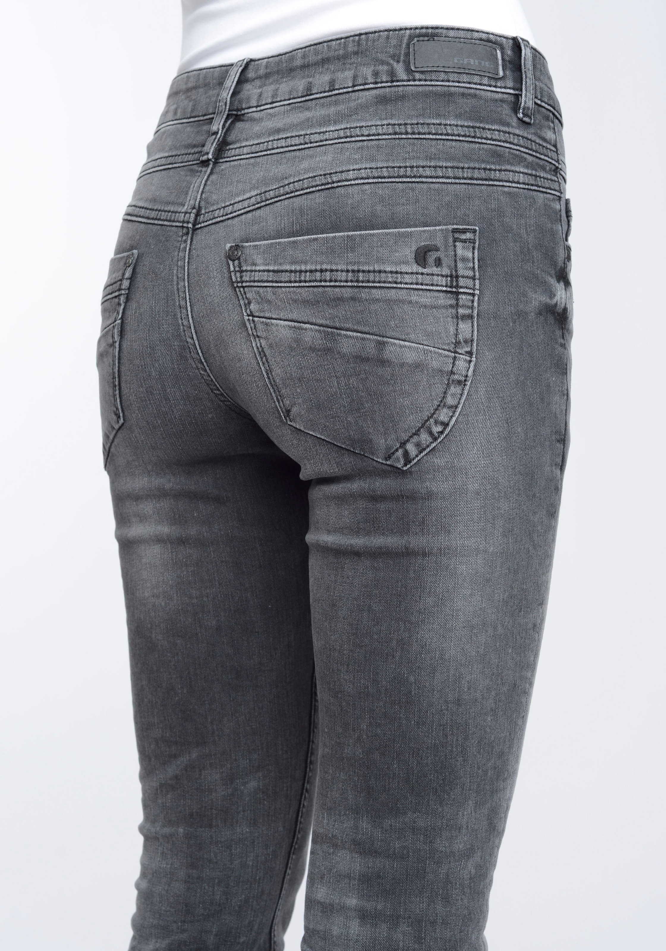 GANG bestellen vorne mit bei und Schweiz online Passe Skinny-fit-Jeans Jelmoli-Versand »94MORA«, 3-Knopf-Verschluss