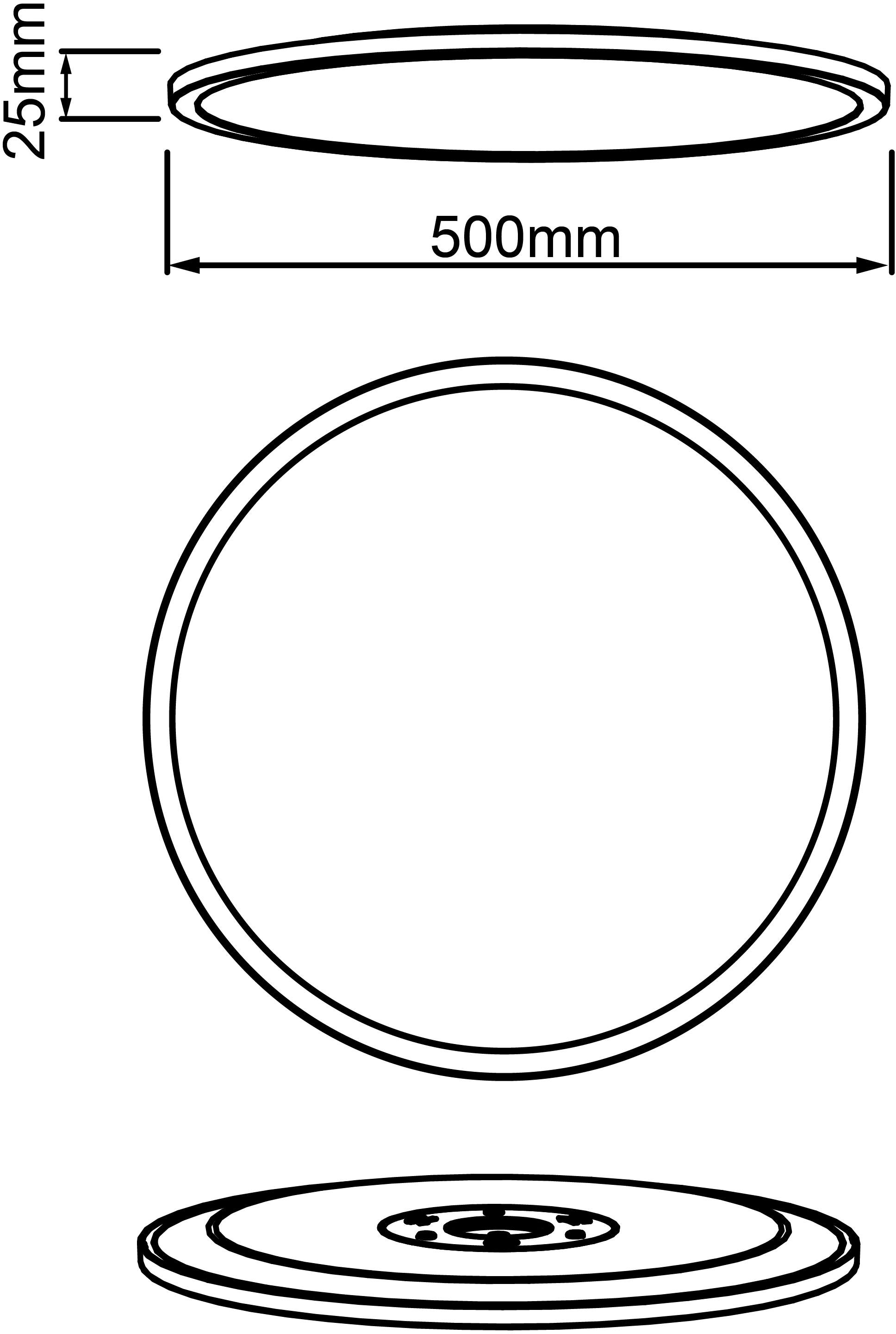 Brilliant LED Panel »Tuco«, 1 flammig, Leuchtmittel LED-Modul | LED fest integriert, Ø 50cm, dimmbar, CCT, 3900 lm, Fernbedienung, Kunststoff, schwarz/weiss