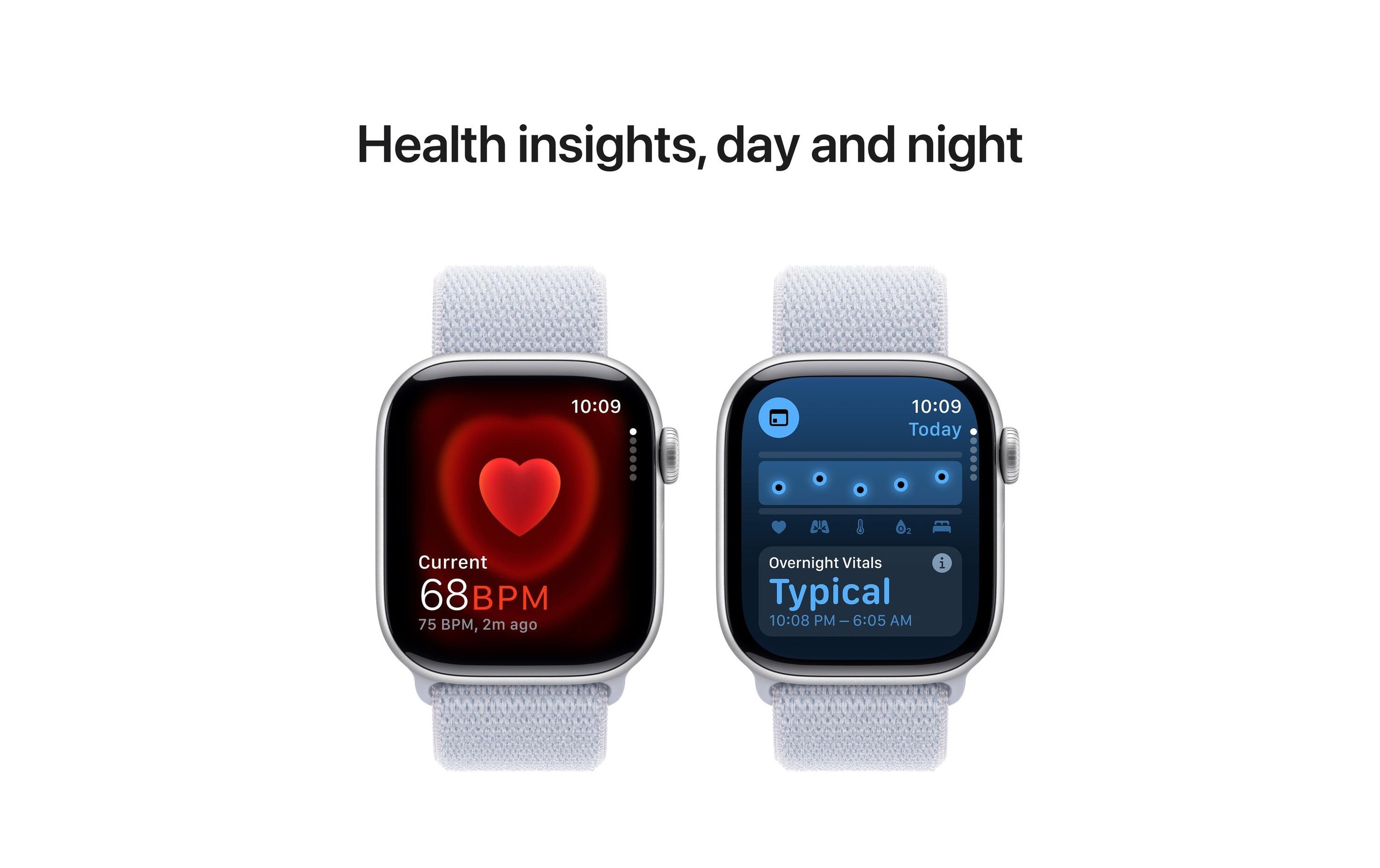 Apple Watch Series 10 Aluminium, 42 mm, GPS, Sport Loop, Silberfarben