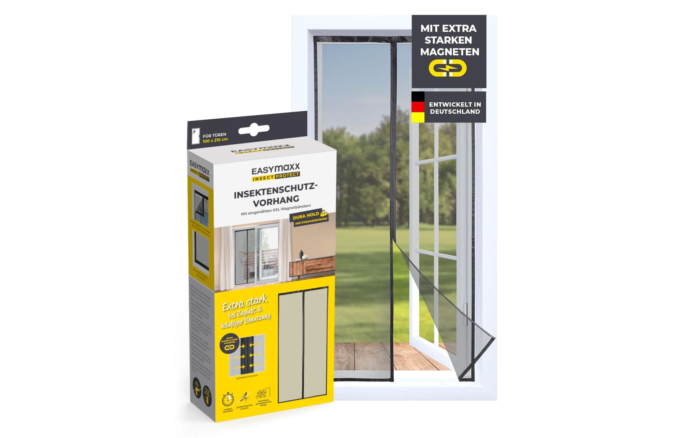 EASYmaxx Insektenschutz-Vorhang »Strong Click, 100 x 210 cm«