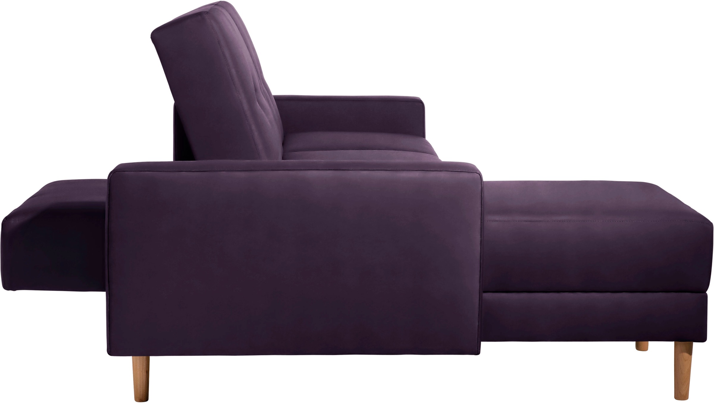 Max Winzer® Ecksofa »Just Chill«, Schlafsofa mit Recamiere, Rückenverstellung, inklusive Stauraumhocker