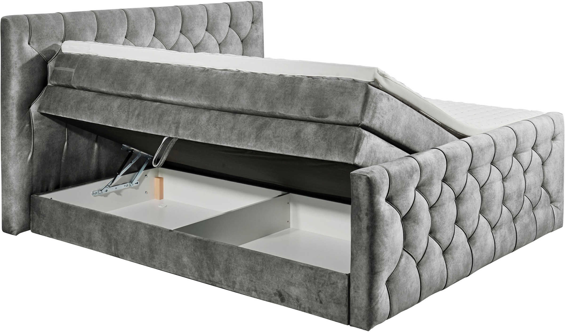 ED EXCITING DESIGN Boxspringbett Cashfield, inkl. einem Topper mit Klimaband und zwei Bettkästen (74)