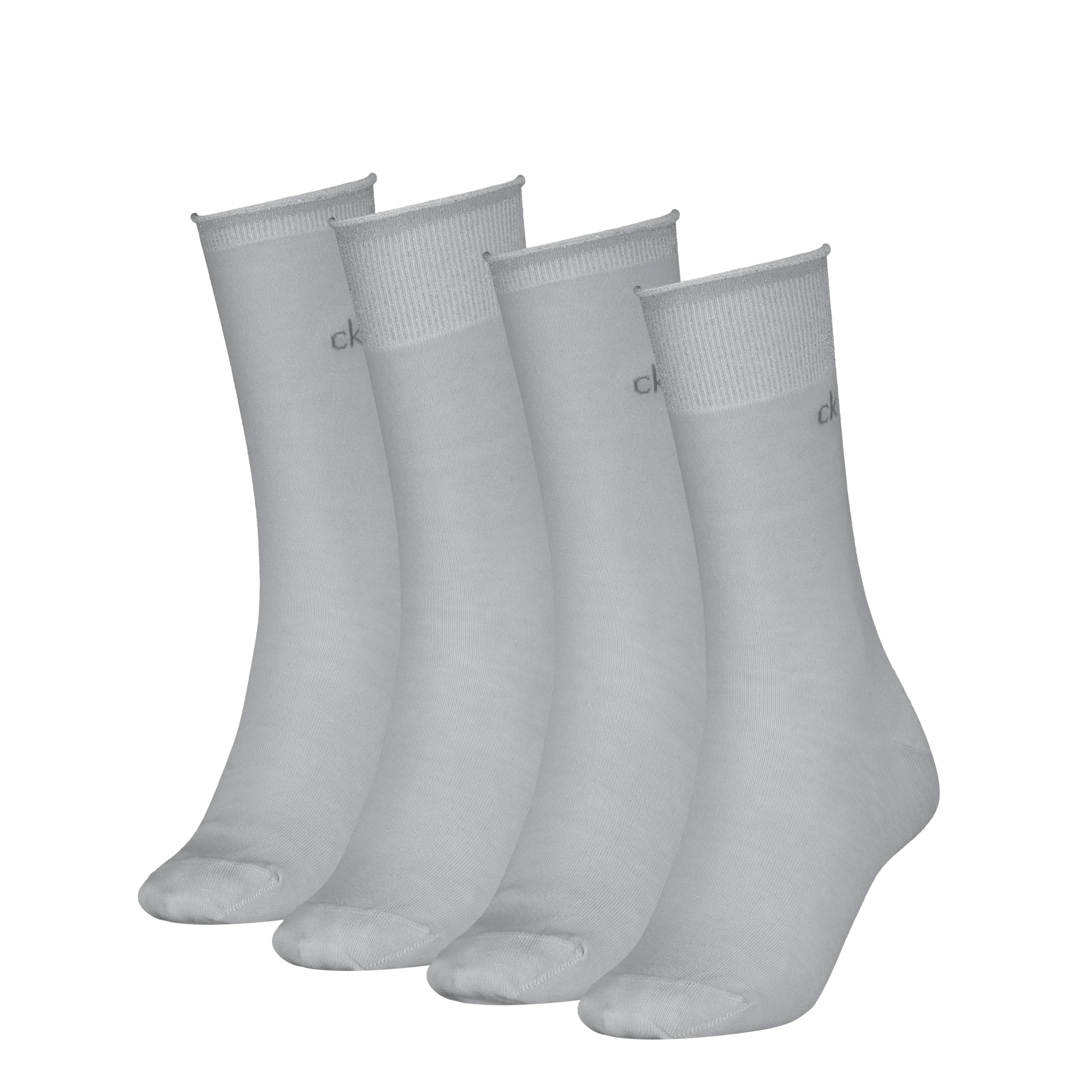 Calvin Klein Socken »CK WOMEN SOCK 4P HOLIDAY PACK LUREX« 4er Pack, 4 Stk. tlg. Glitzerfäden, Logostickerei, kleiner Rollrand