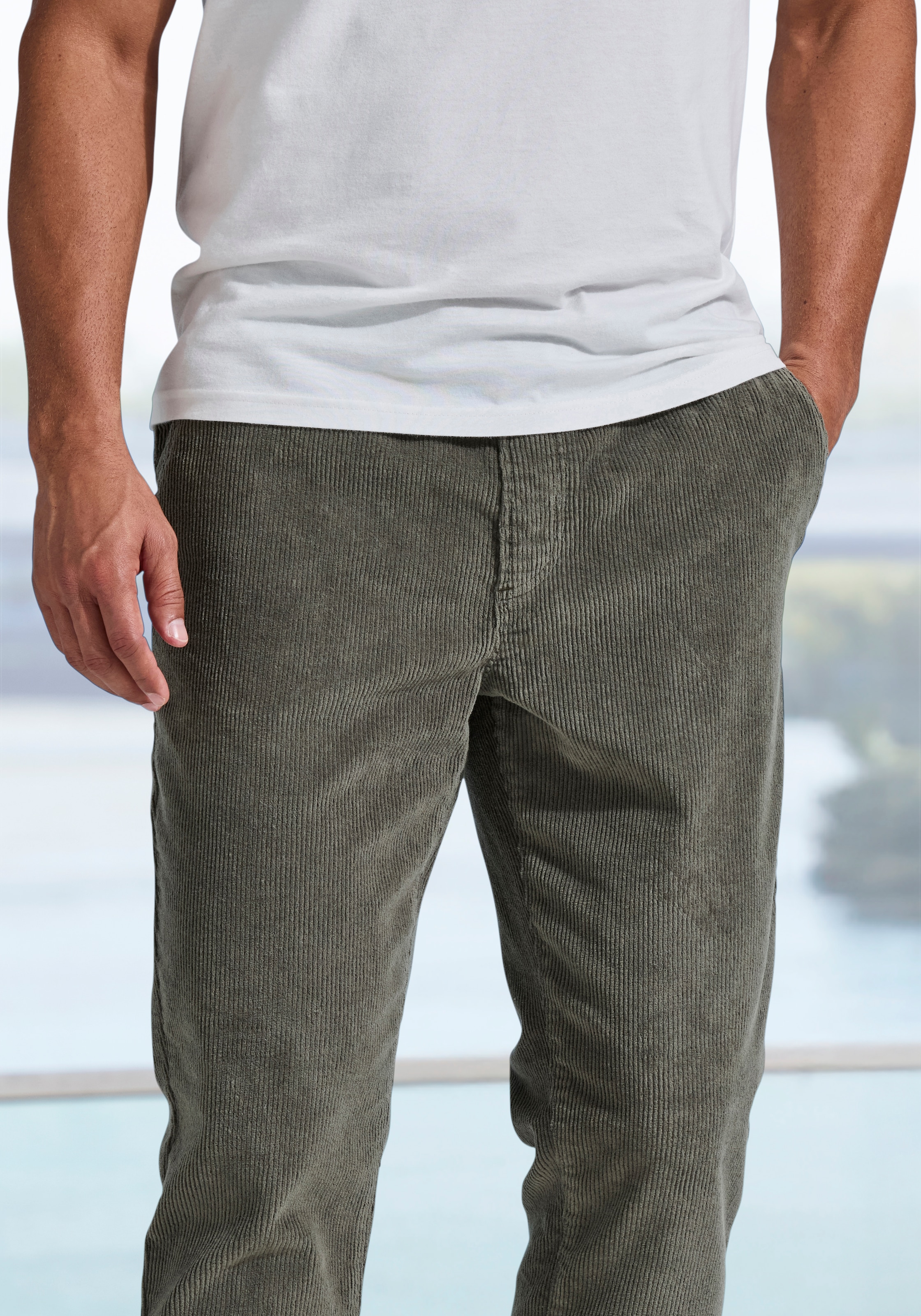 John Devin Jogger Pants »- elastische Cordhose im Jogg Pants Style«, auch in grossen Grössen