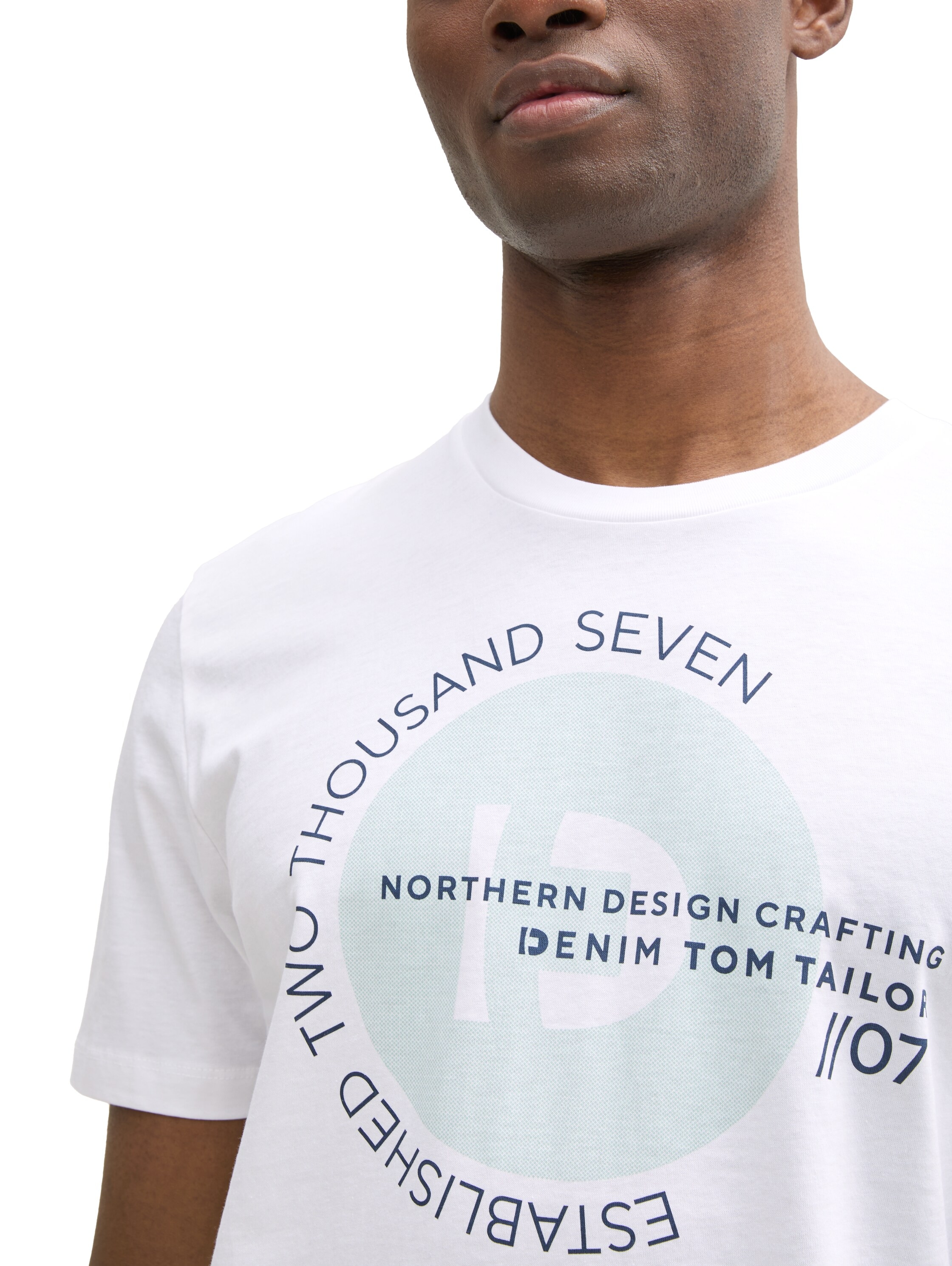 TOM TAILOR Denim T-Shirt, mit verschiedenen Logo Prints