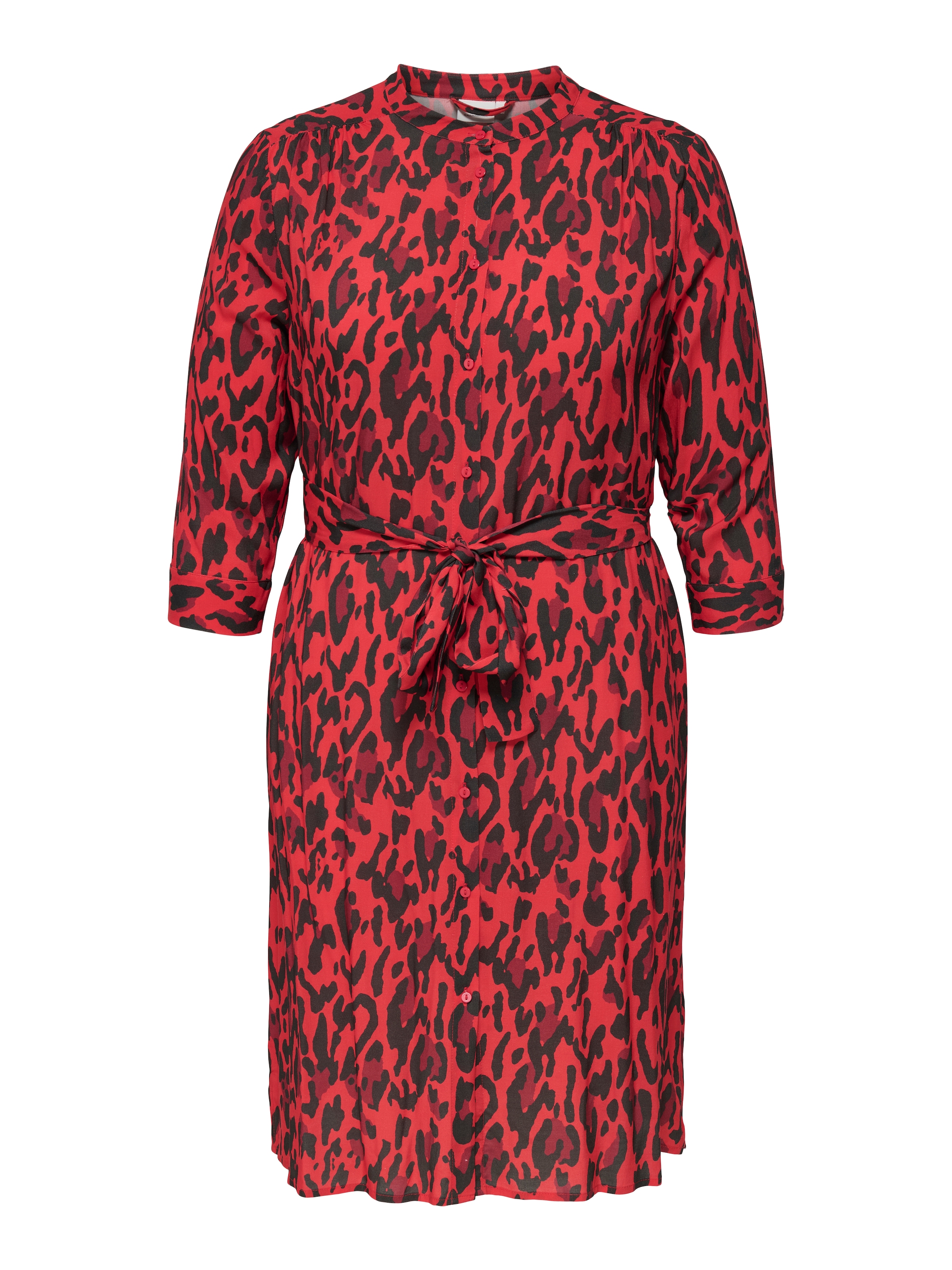 ONLY CARMAKOMA Druckkleid »CARHARMONY LIFE 3/4 BLK DRESS AOP BS«