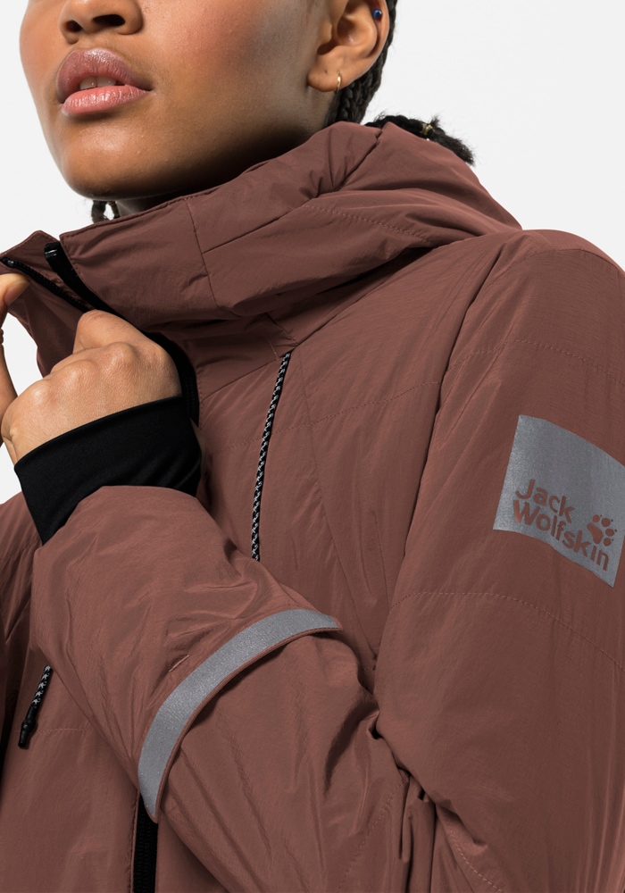 Jack Wolfskin Fahrradjacke »BIKE COMMUTE INS JKT W«, mit Kapuze