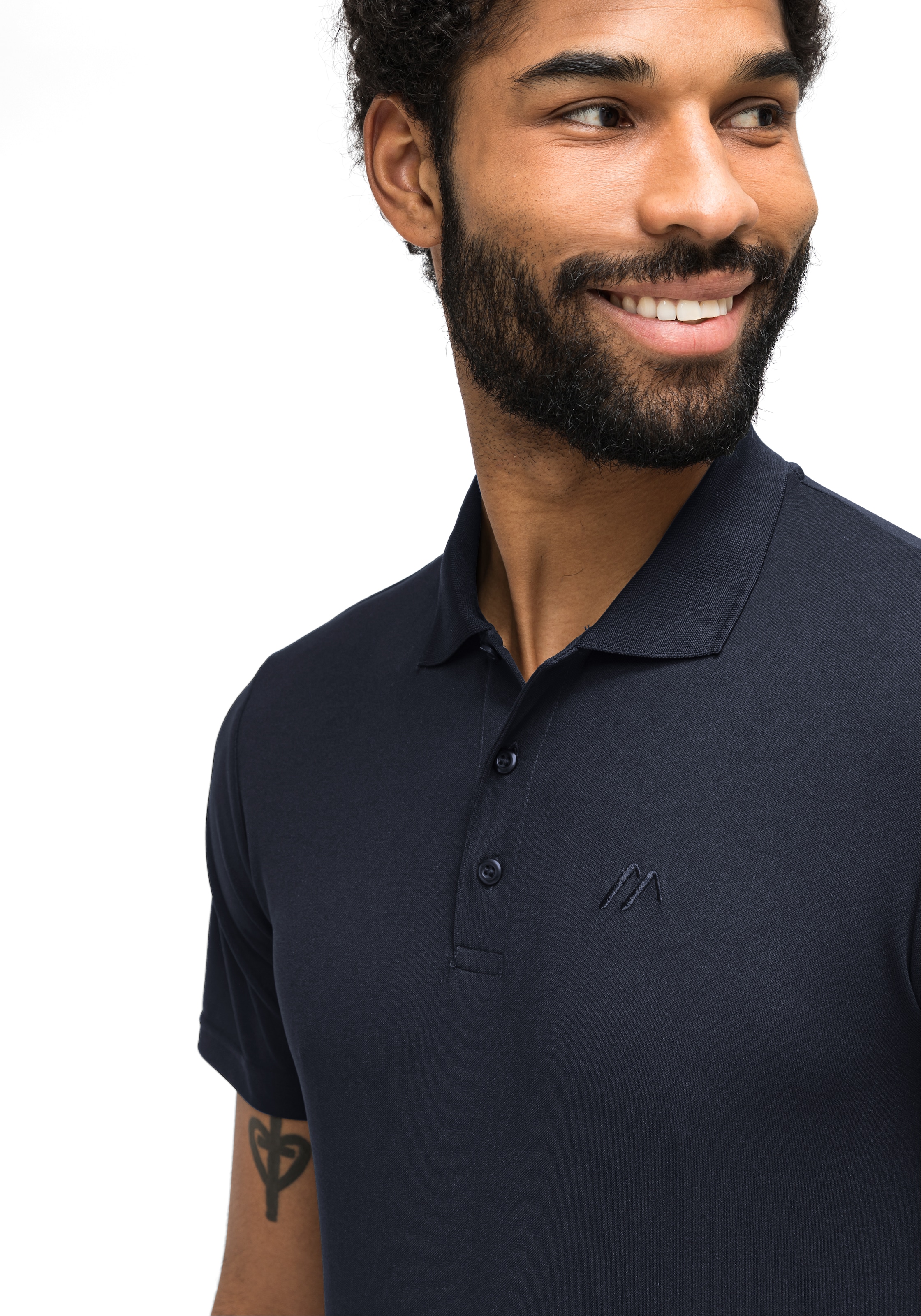 Maier Sports Funktionsshirt »Ulrich«, Herren Poloshirt, kurzarm Freizeit-Shirt mit Hemdkragen, Reg. Fit