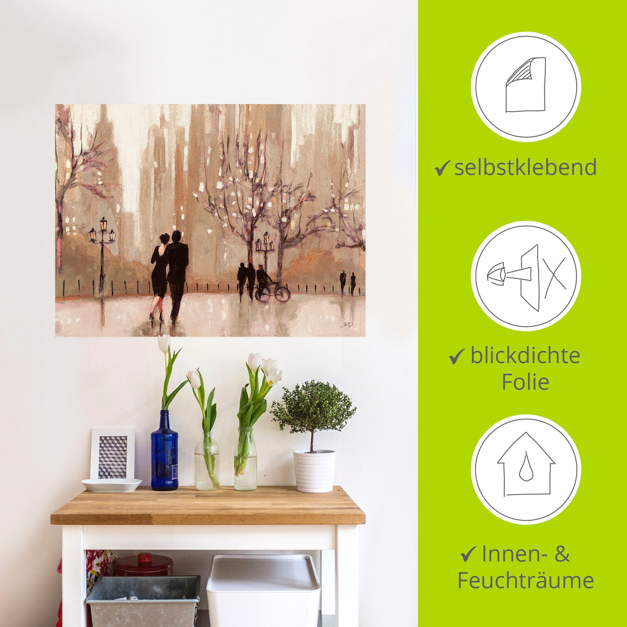 Artland Wandbild »Ein Abend in der Natur«, Paar, (1 St.), als Leinwandbild, Poster, Wandaufkleber in verschied. Grössen