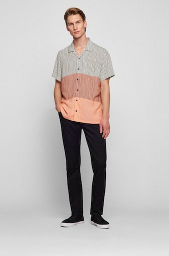 BOSS ORANGE Slim-fit-Jeans »Delaware«, mit Leder-Markenlabel am hinteren Bundabschluss