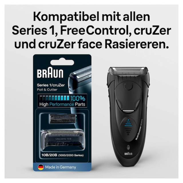 Braun ❤ im cruZer Jelmoli-Online mit 1 bestellen 10B«, und Ersatzscherteil Shop Rasierern »Series 1 Series kompatibel