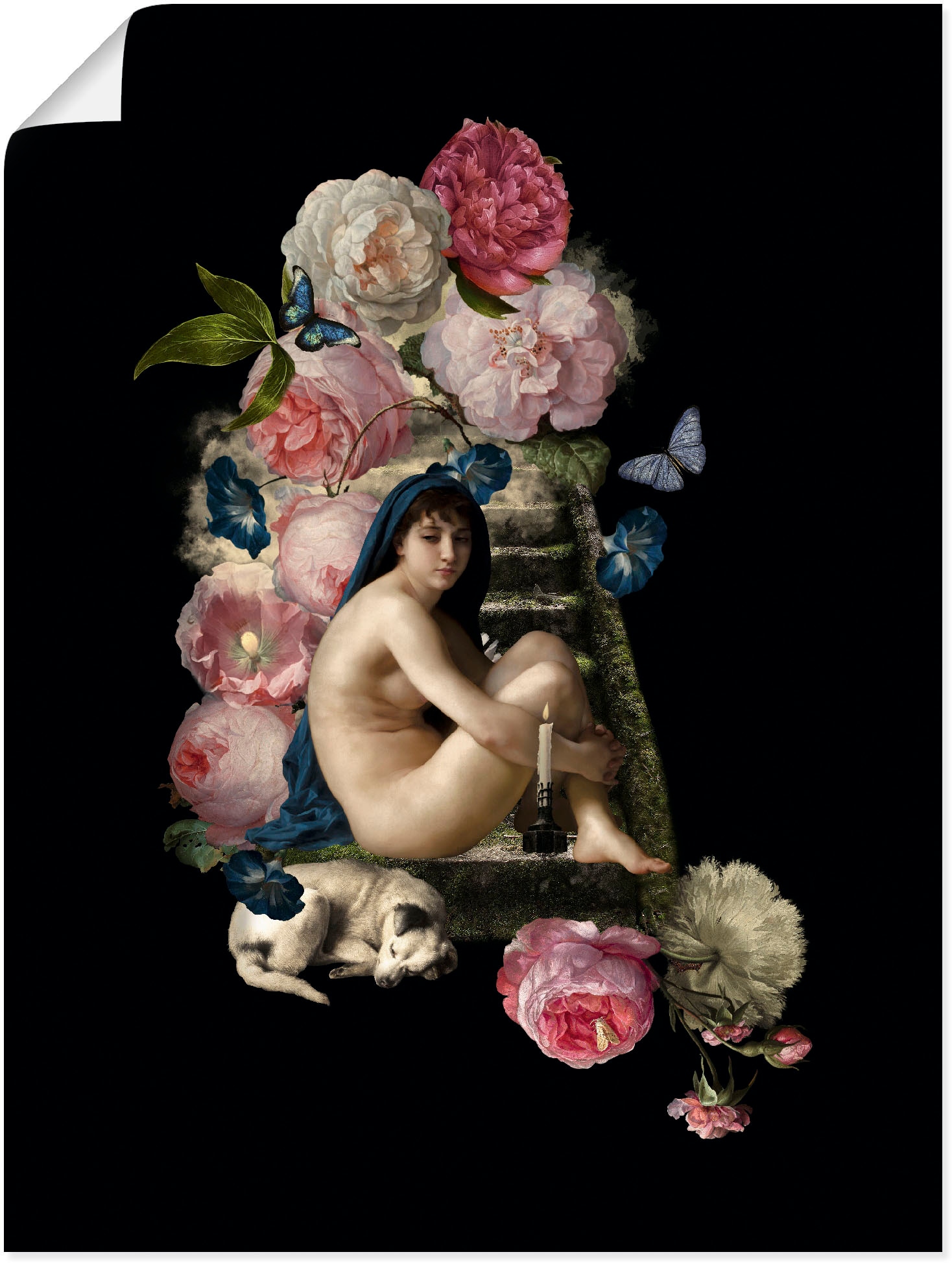 Artland Wandbild »Nackte Venus Poster kaufen online in als oder St.), | Gottes Leinwandbild, mit Jelmoli-Versand (1 versch. Alubild, Grössen Hund«, Wandaufkleber Bilder