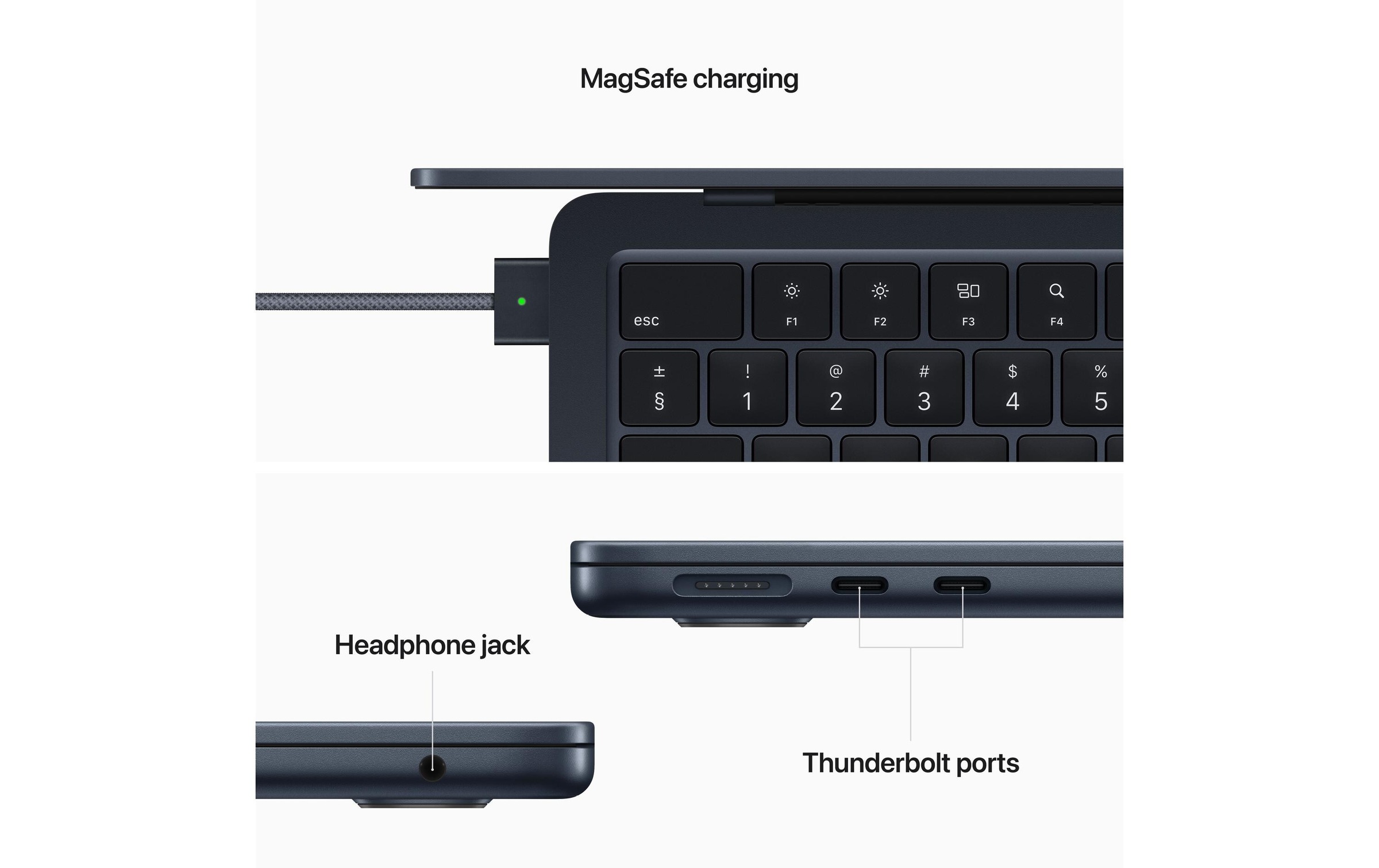 Apple Notebook »MacBook Air«, 34,41 cm, / 13,6 Zoll, Apple, M2, 512 GB SSD, Z160V2SM/A-Z08658951