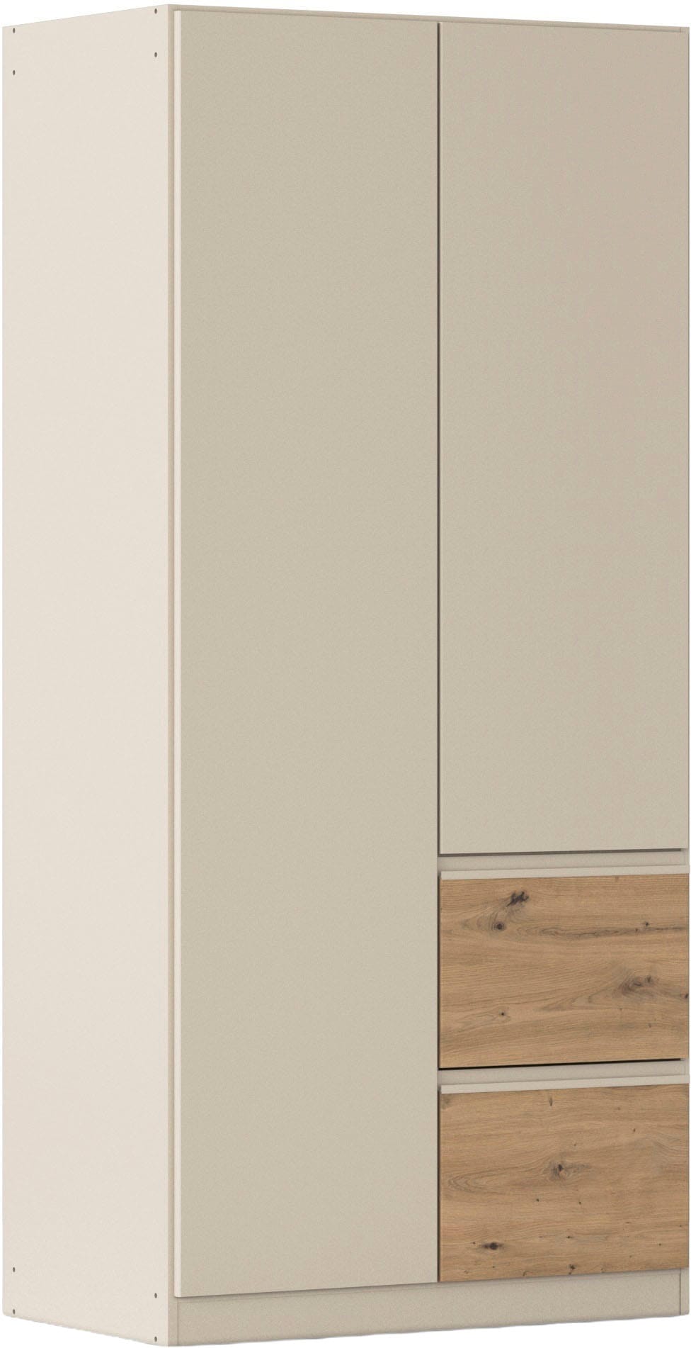rauch Drehtürenschrank "Kleiderschrank Schrank Garderobe Wäscheschrank COSTA Breite 91 cm" in 3 Ausstattungen BASIC/CLASSIC/PREMIUM, Breite 91 cm grifflose Front mit Push-to-Open Funktion MADE IN GERMANY