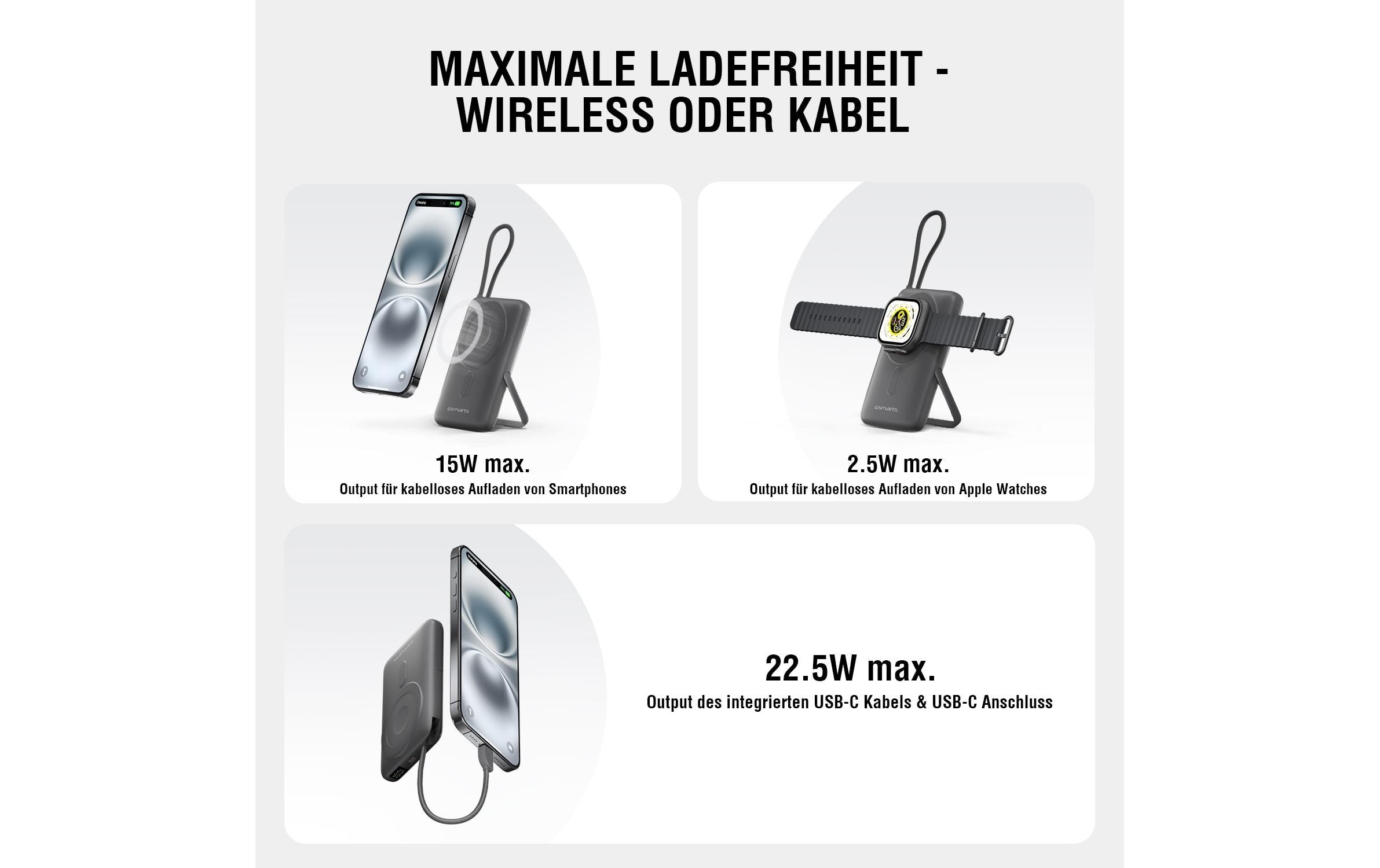 4smarts Powerbank »Enterprise Pocket 10000 mAh, Qi2 ready 10000 mAh«