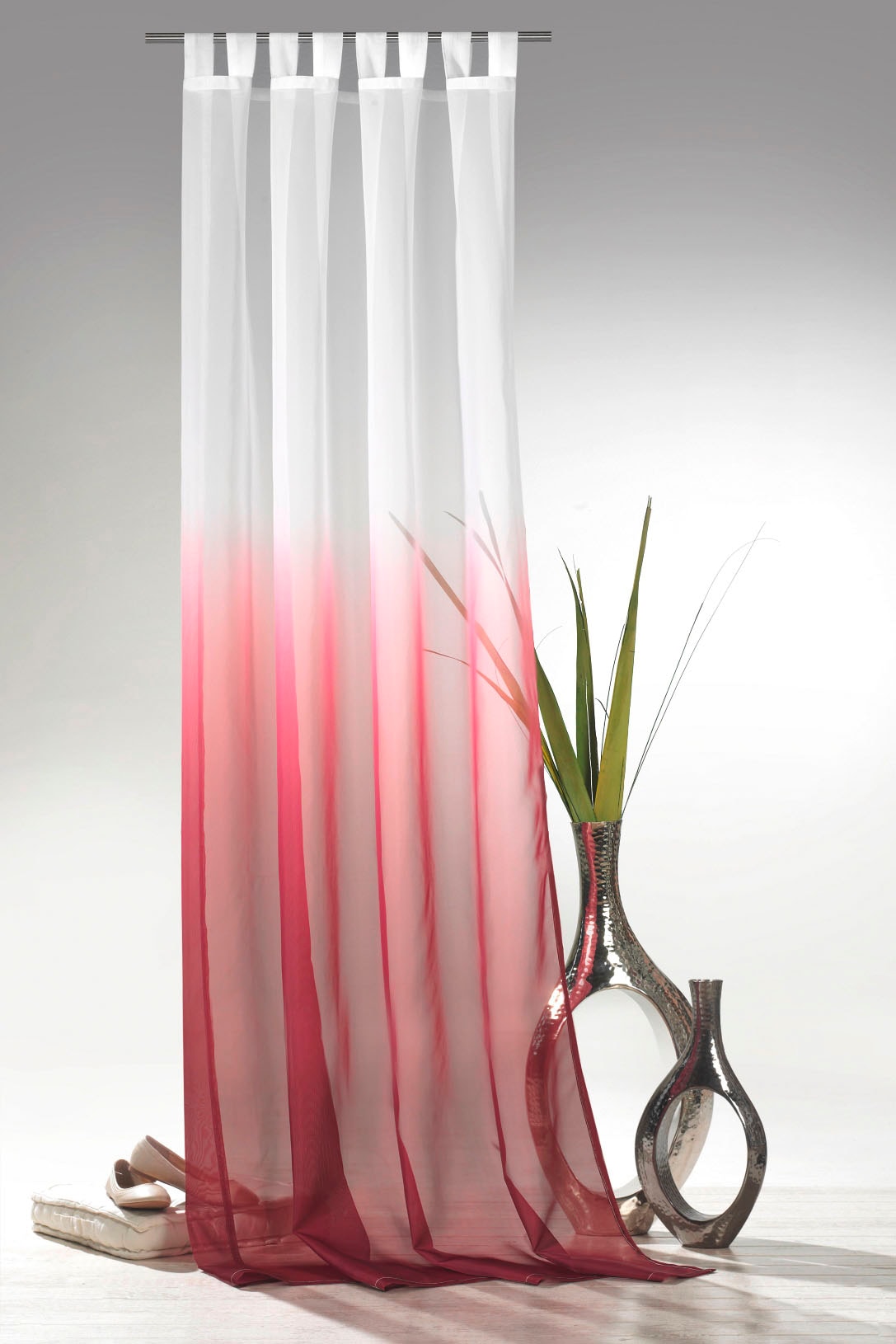 Weckbrodt Vorhang »Maischa«, (1 St.), Voile, transparent mit Farbverlauf, Gardine, Store