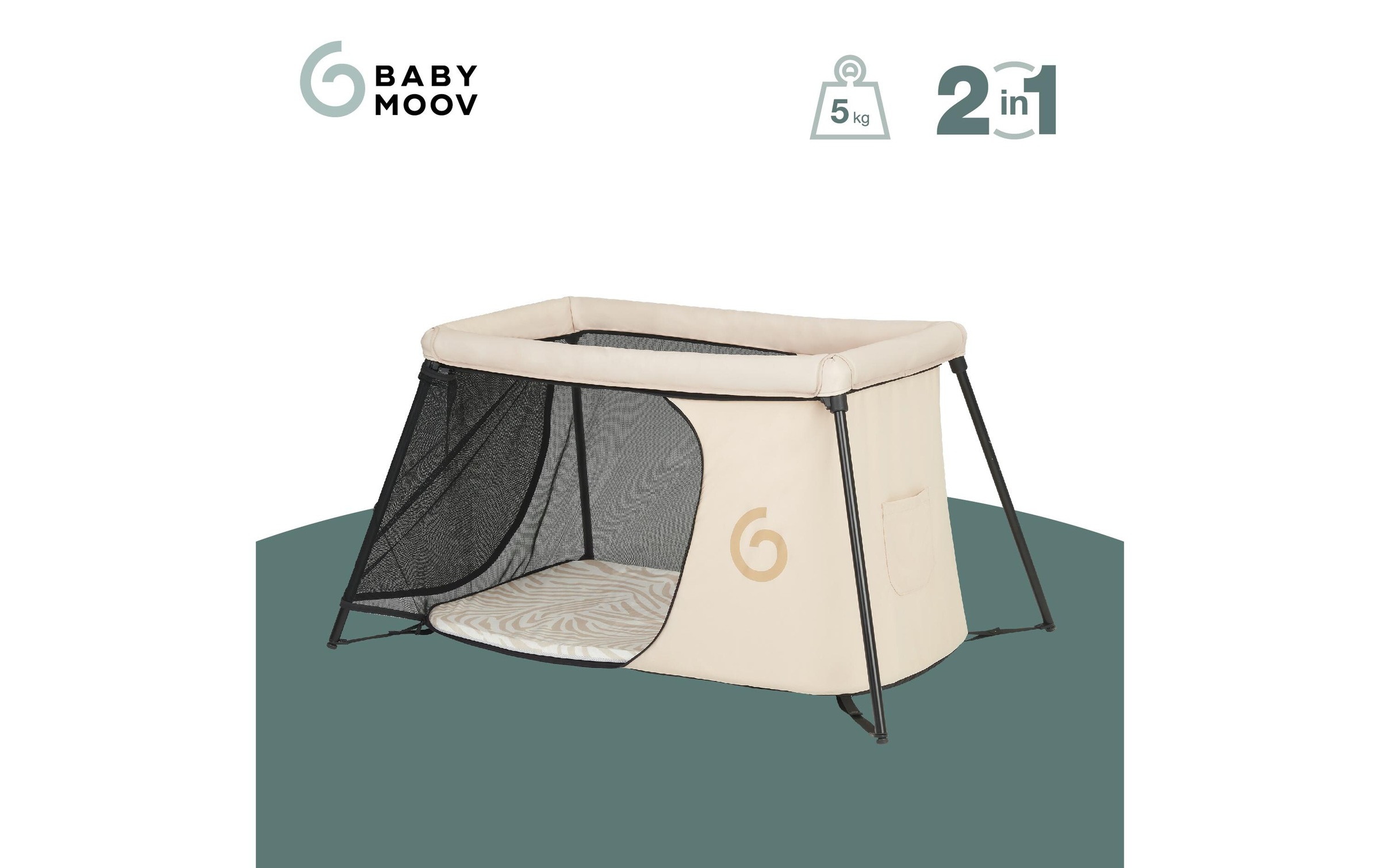 BABYMOOV Baby-Reisebett »Moov & Sleep Sandstone«