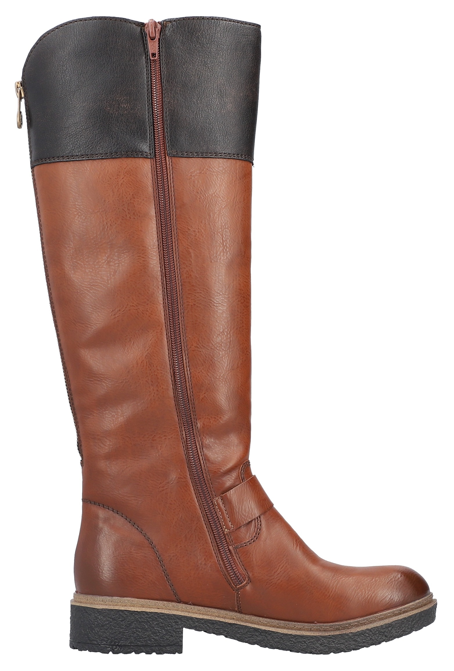 Rieker Winterstiefel, Langschaftstiefel, TEX-Membran, Blockabsatz, Innenreissverschluss