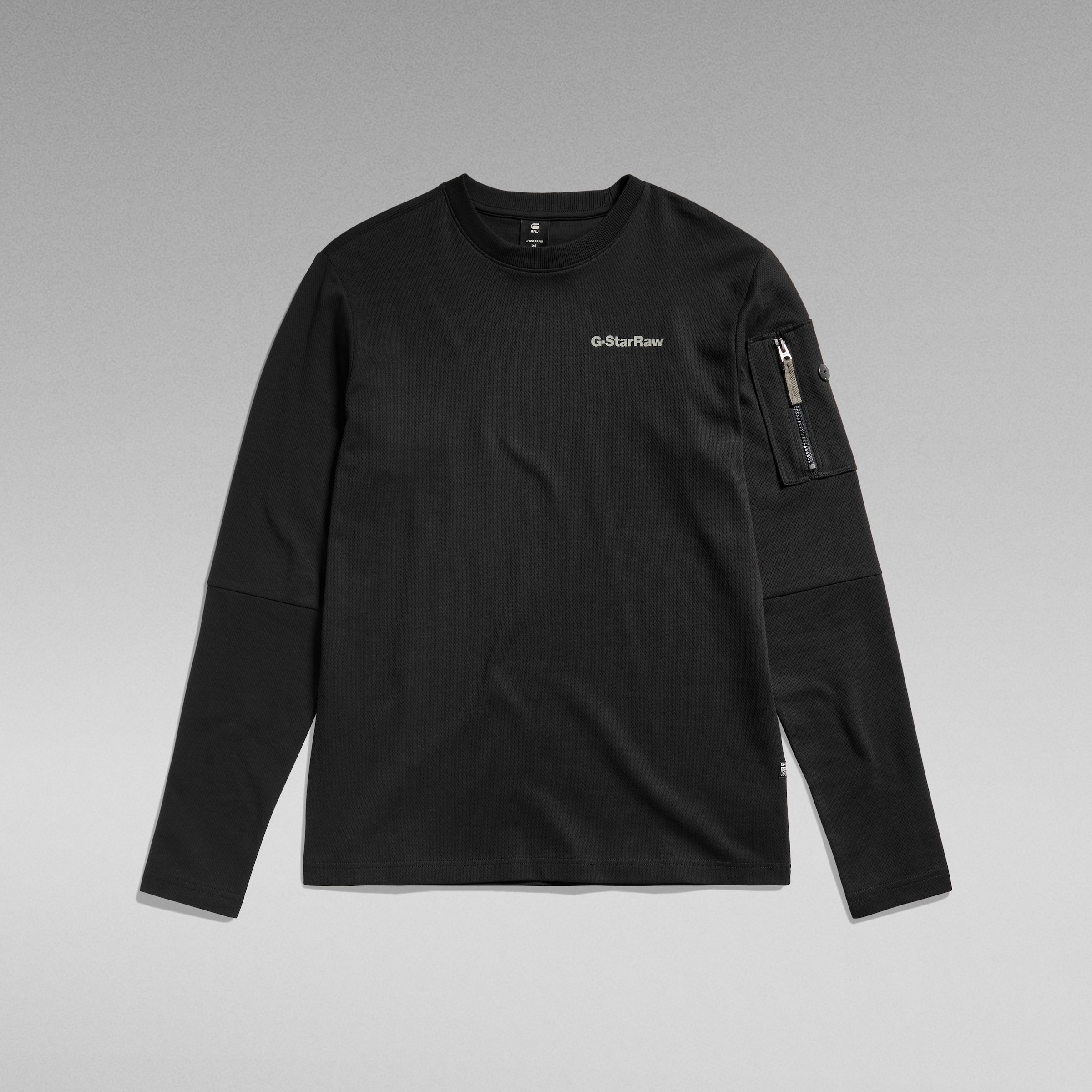 G-STAR Longsleeve, mit Reissverschlusstasche am Arm