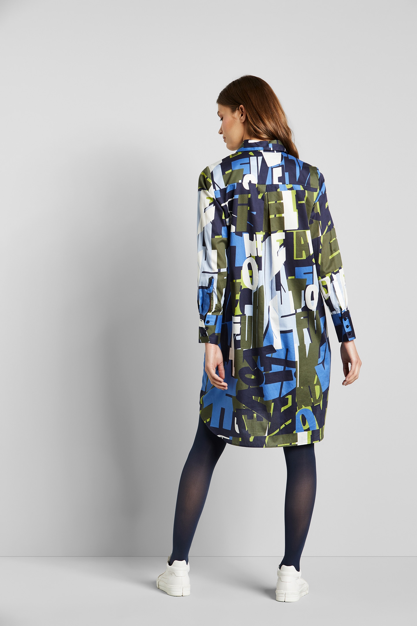 bugatti Hemdblusenkleid, mit Allover Buchstaben-Print Jelmoli-Versand bei Schweiz online shoppen