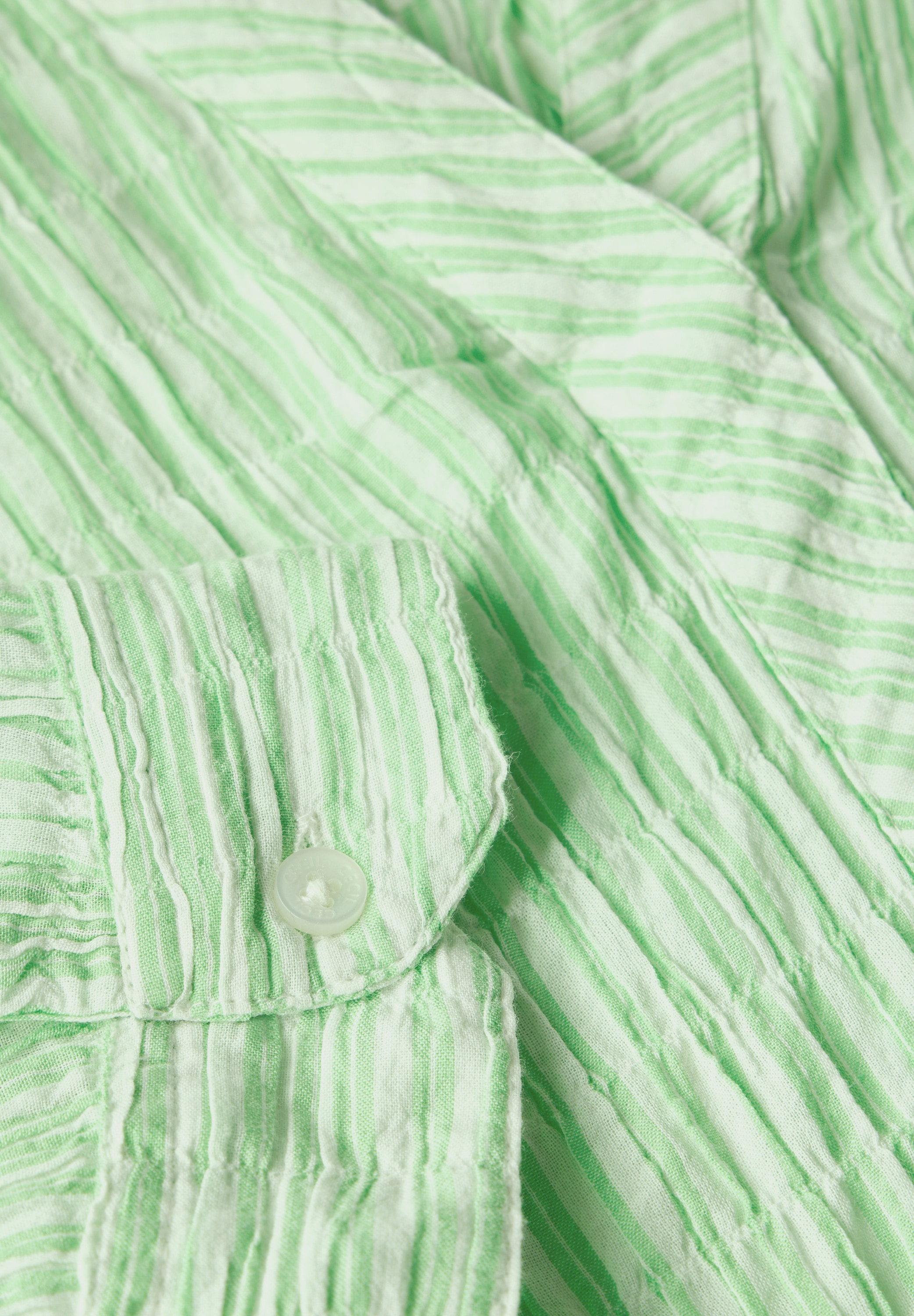 Cecil Klassische Bluse, mit Streifen Seersucker Muster