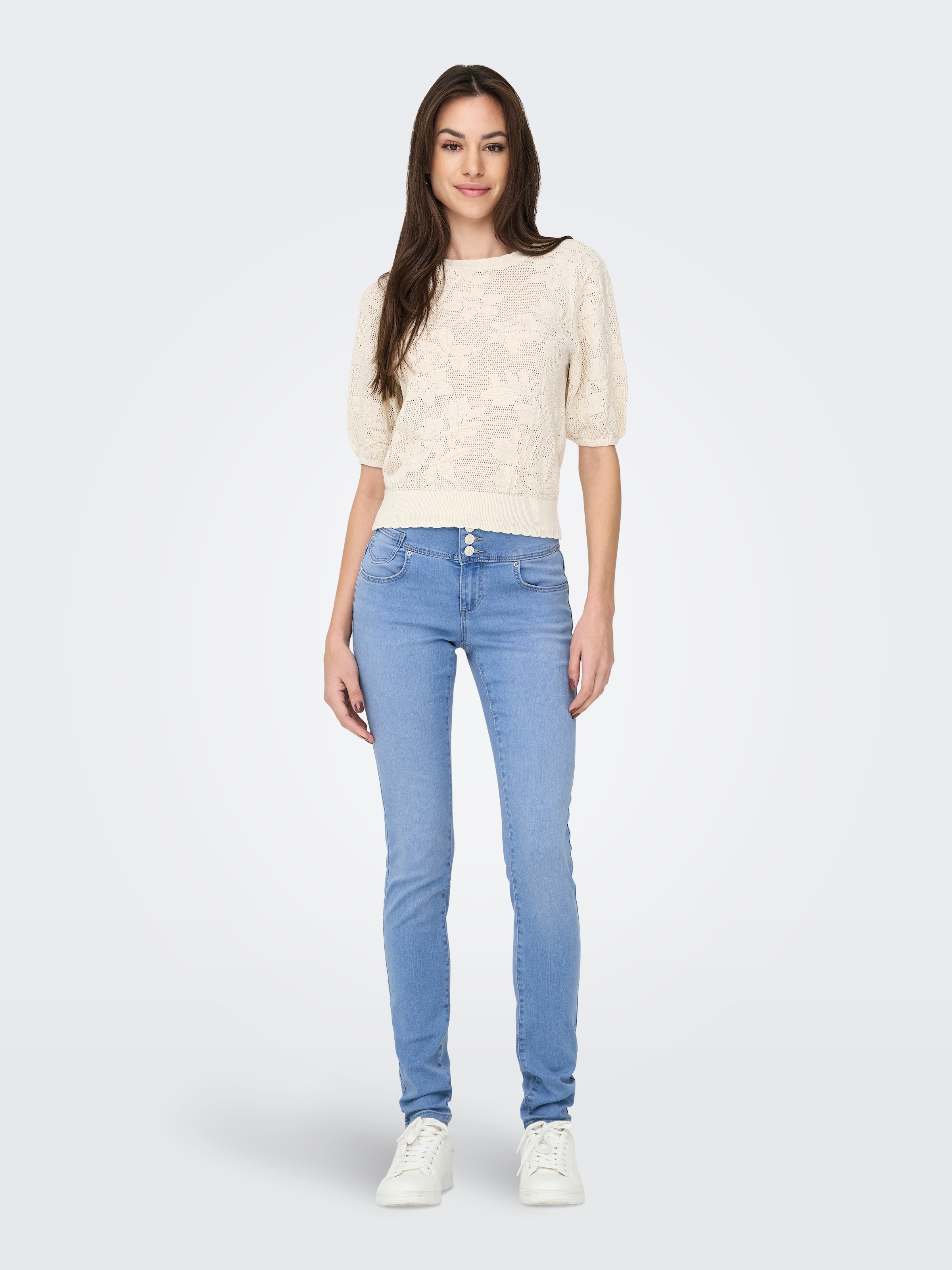 ONLY Skinny-fit-Jeans »ONLROYAL REG VIS BUT SK DNM PIM«