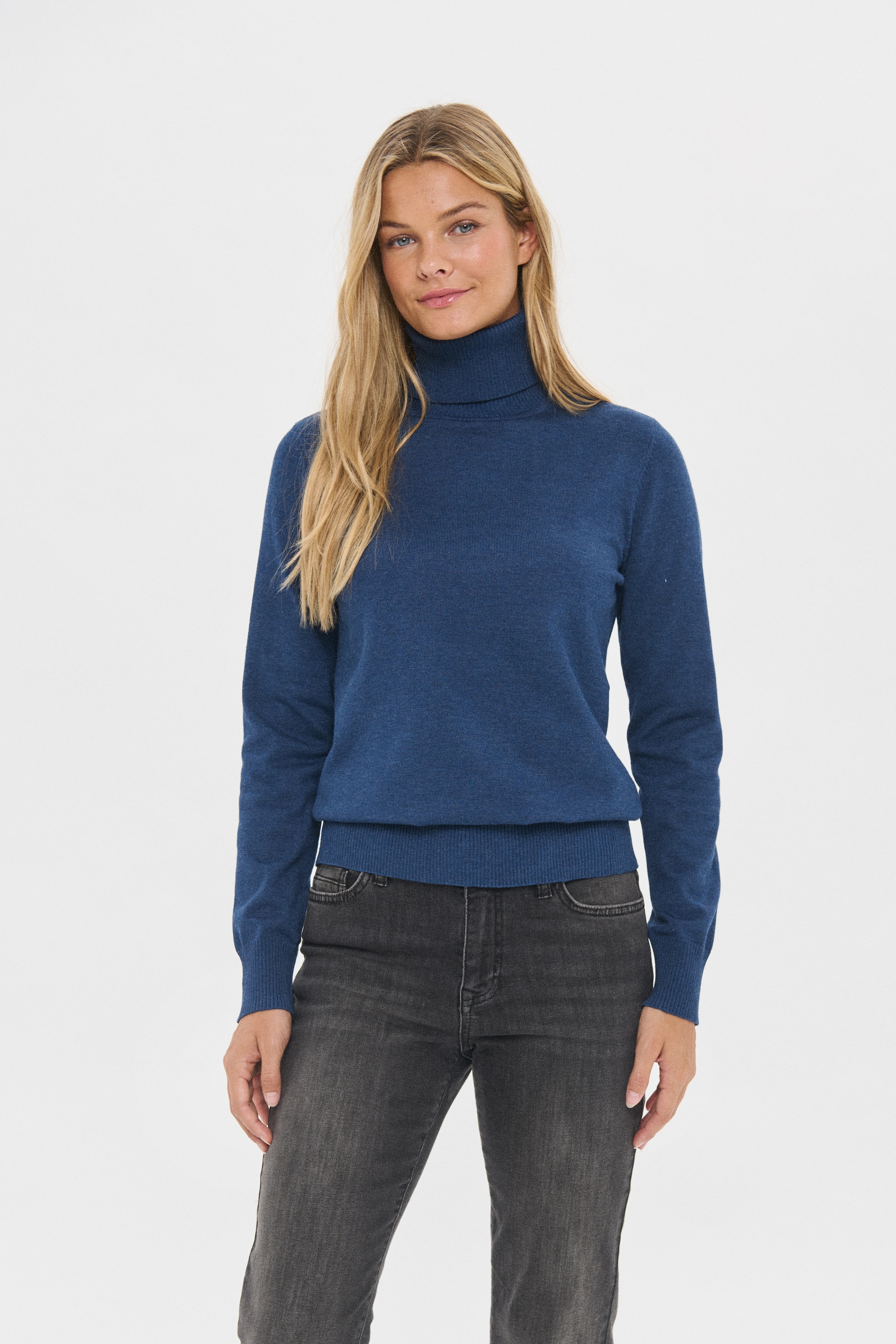 Saint Tropez Rollkragenpullover »J2046, MilaSZ Rollneck« Feinstrick mit Viskose, Classic fit