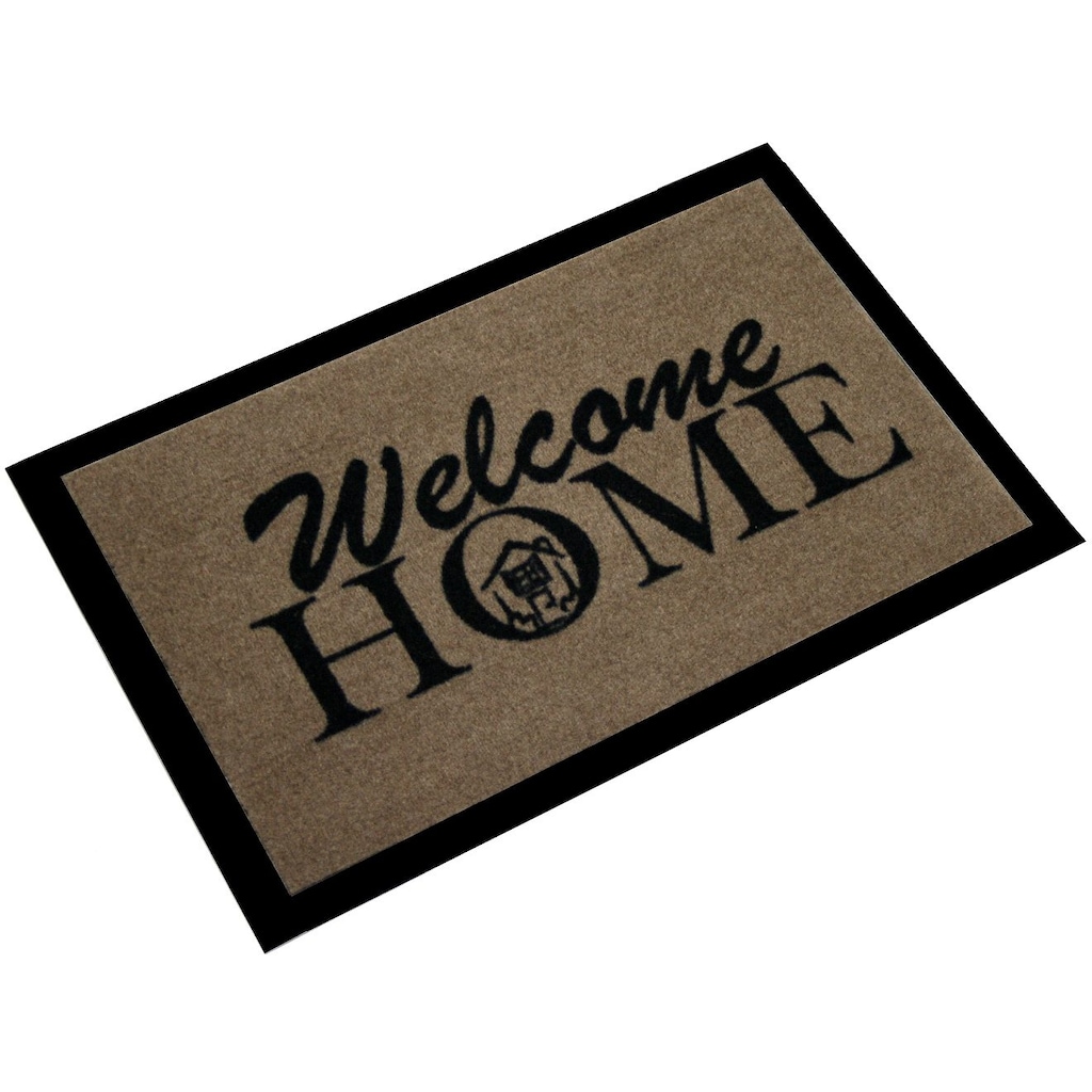 HANSE Home Fussmatte »Welcome Home«, rechteckig, mit Spruch, Schrift Design, waschbar, Robust, Eingang, Rutschfest