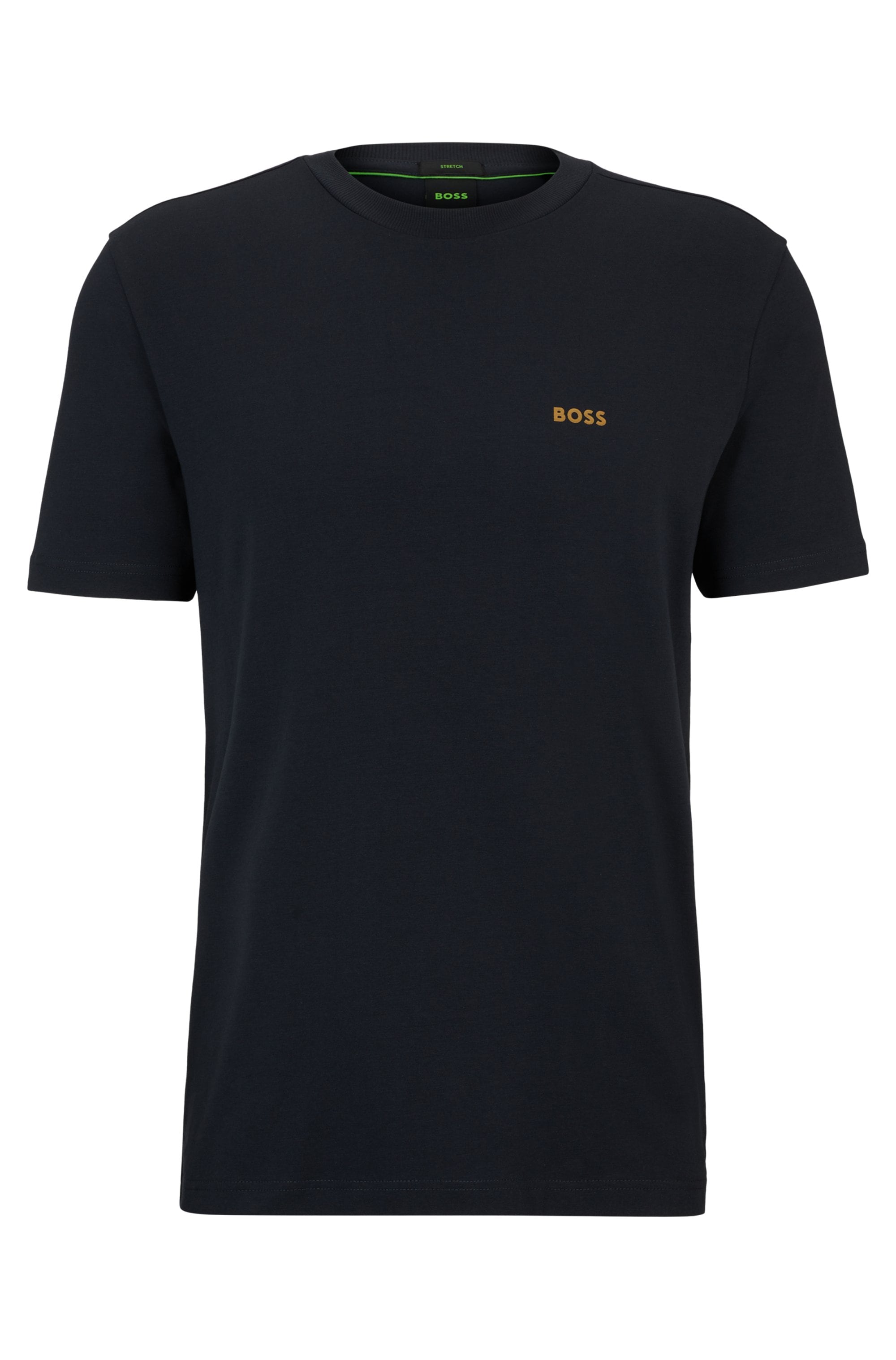 BOSS GREEN Rundhalsshirt »Tee«, mit gummiertem Kontrast-Logo