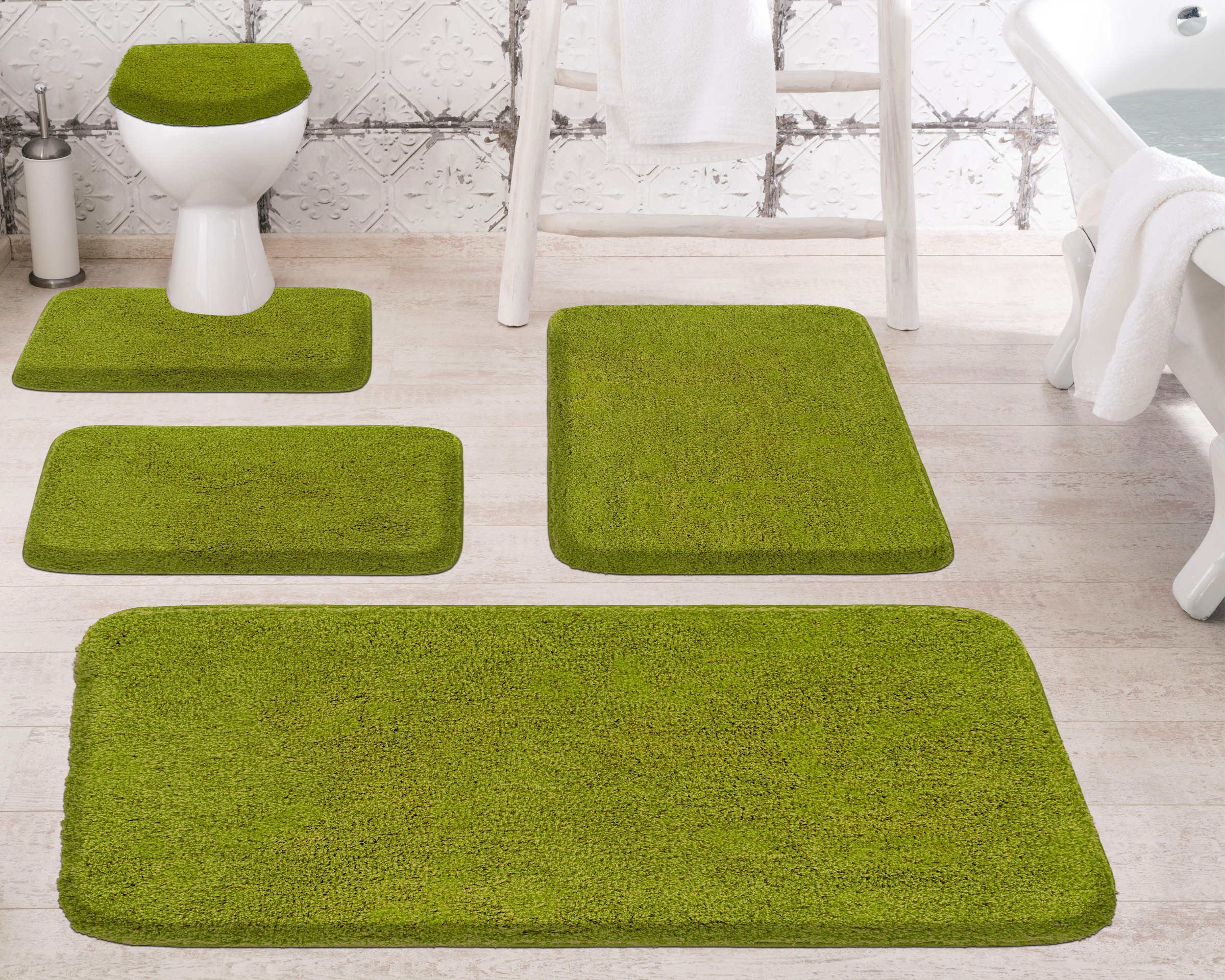 Grund Badematte »Melange«, rutschhemmend beschichtet, fussbodenheizungsgeeignet, besonders dichter Flor