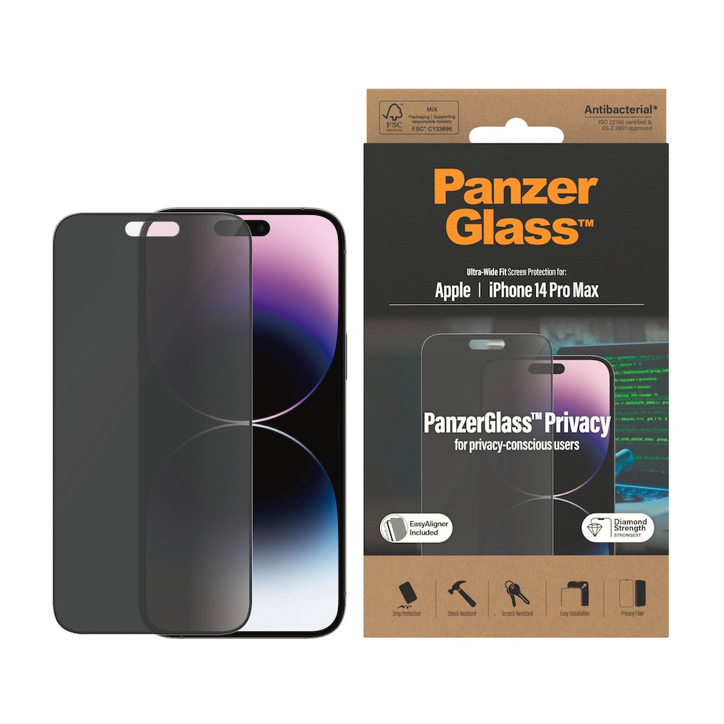 PanzerGlass Displayschutzglas »Display-Schutzglas«, für Apple iPhone 14 Pro Max, passend für Apple iPhone 14 Pro Max