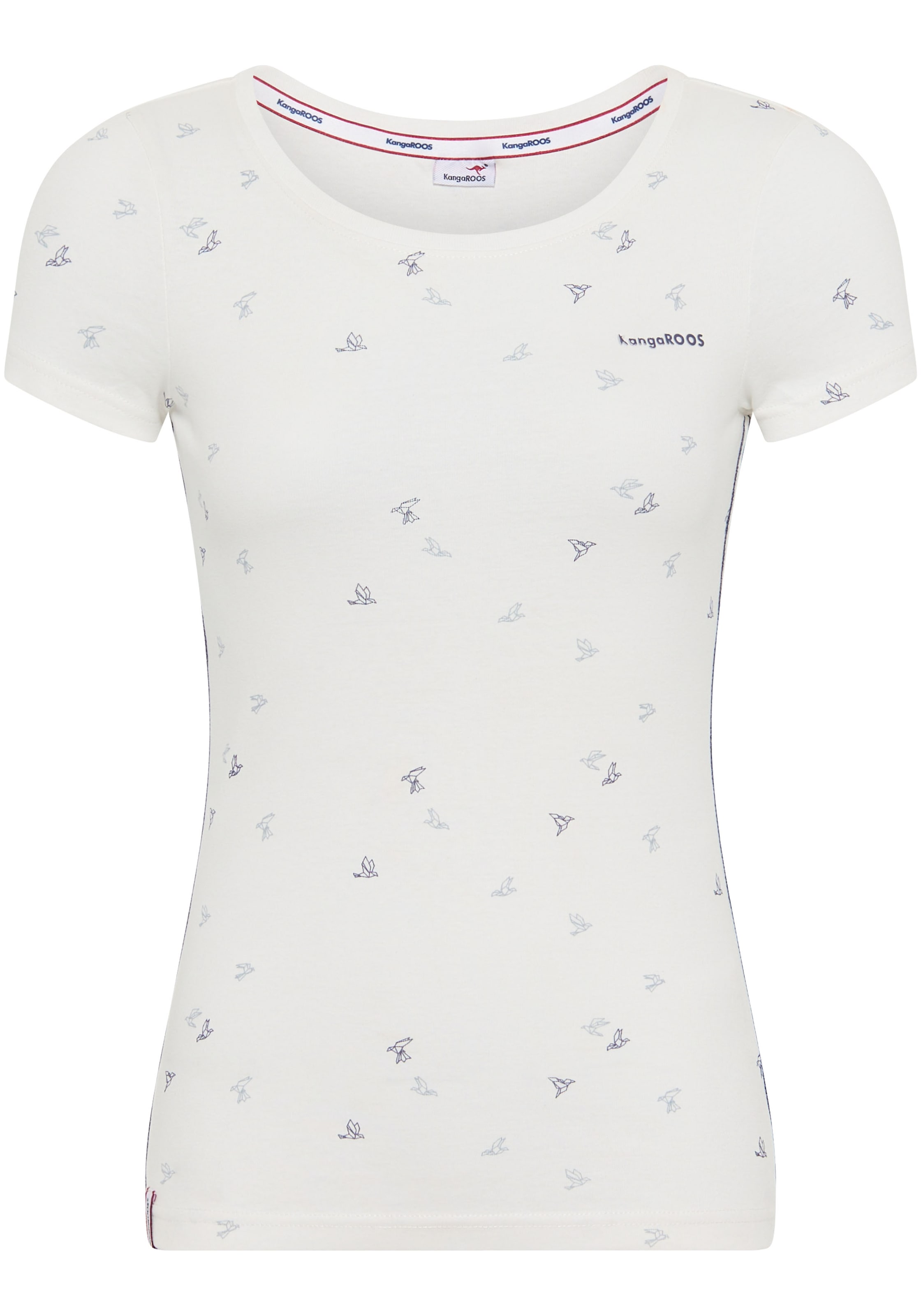 KangaROOS T-Shirt, mit filigranem Allover-Print - NEUE FARBEN